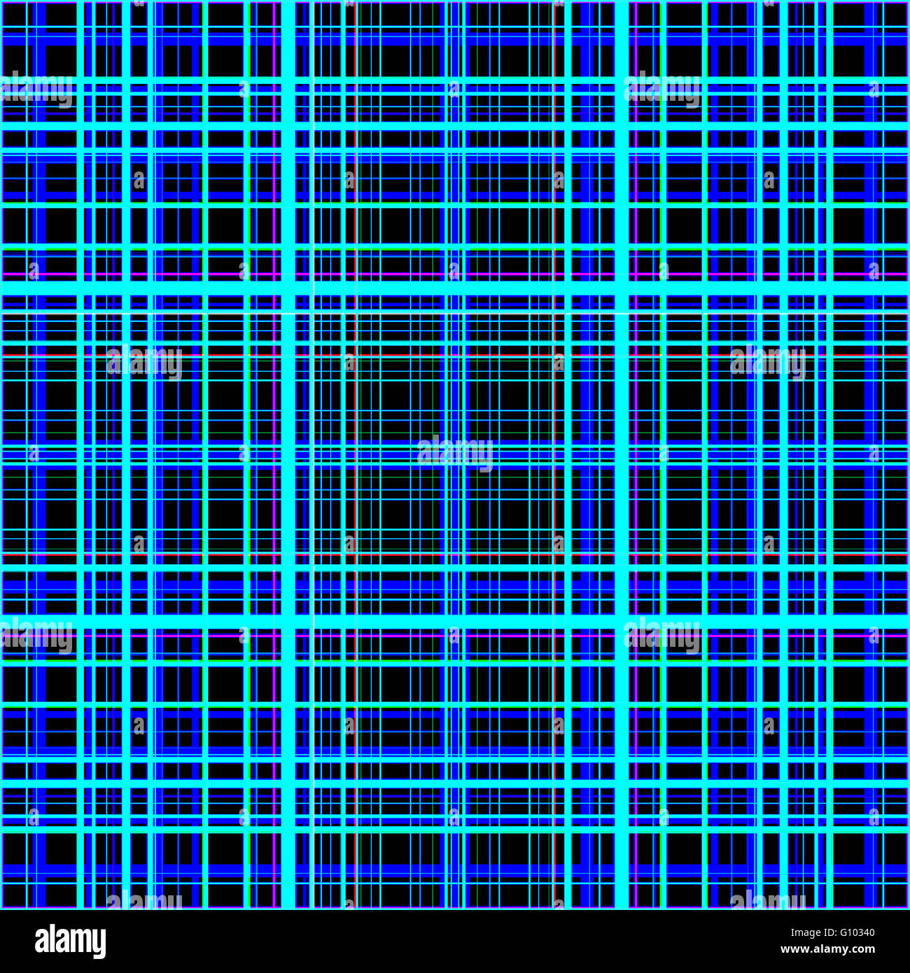 Colori blu grid pattern astratti. Foto Stock
