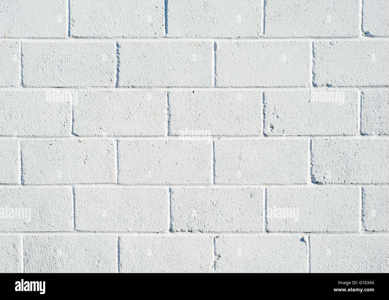Brezza imbiancate blocco di muro vicino alto dettaglio. Foto Stock