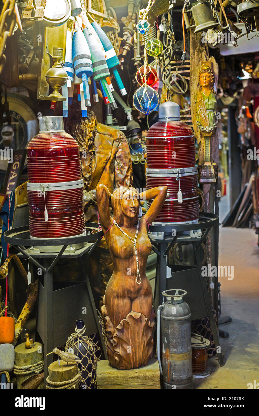 Negozio di antiquariato. Miami. Florida. Stati Uniti d'America Foto Stock