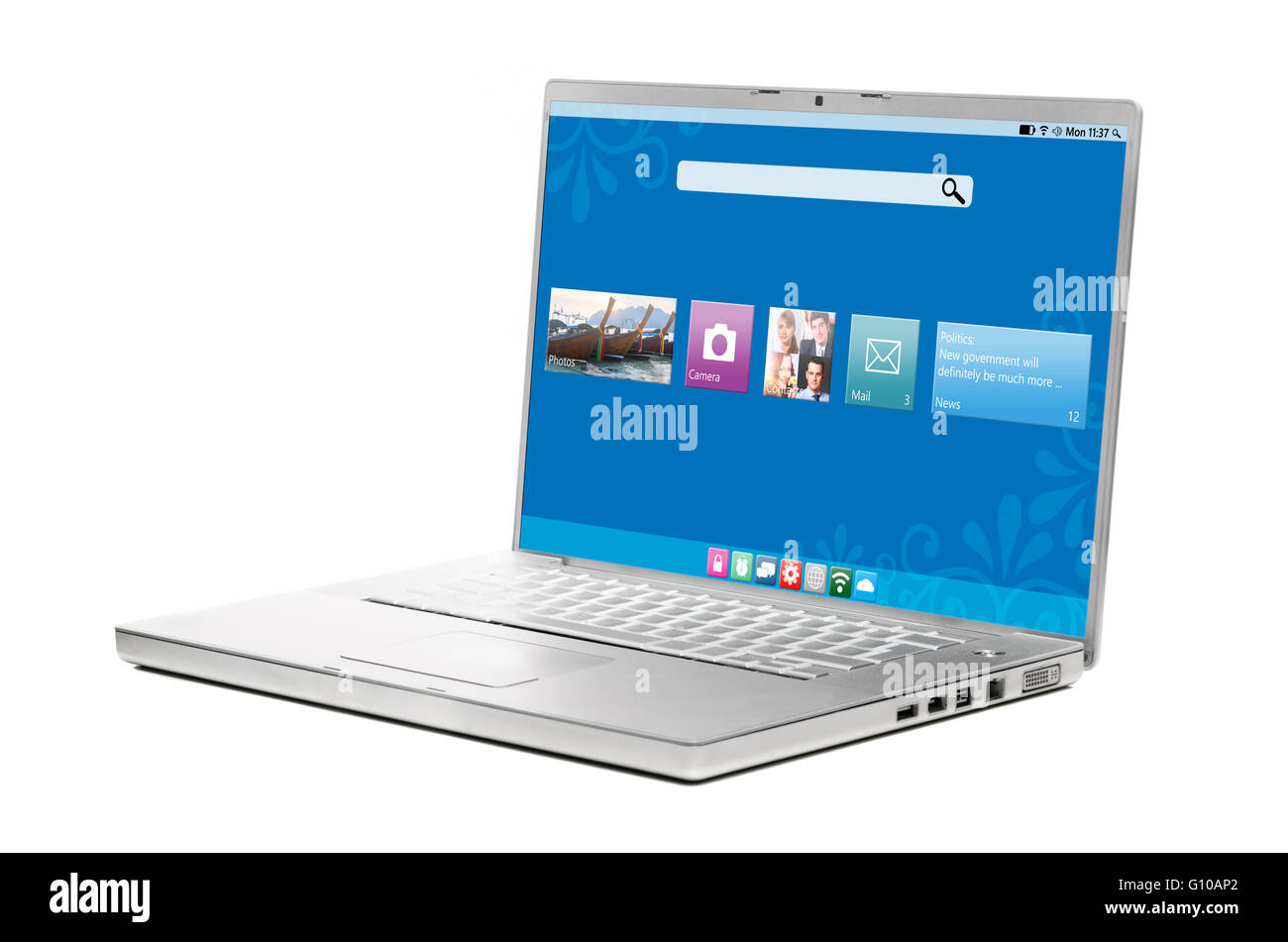 computer portatile moderno Foto Stock