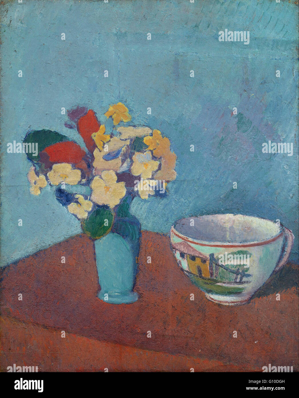 Emile Bernard - Vaso con fiori e cup - Van Gogh Museum di Amsterdam Foto Stock