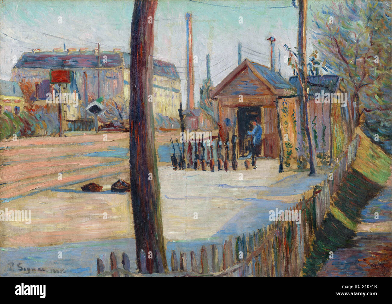 Paul Signac - nodo ferroviario vicino a Bois-Colombes - Van Gogh Museum di Amsterdam Foto Stock