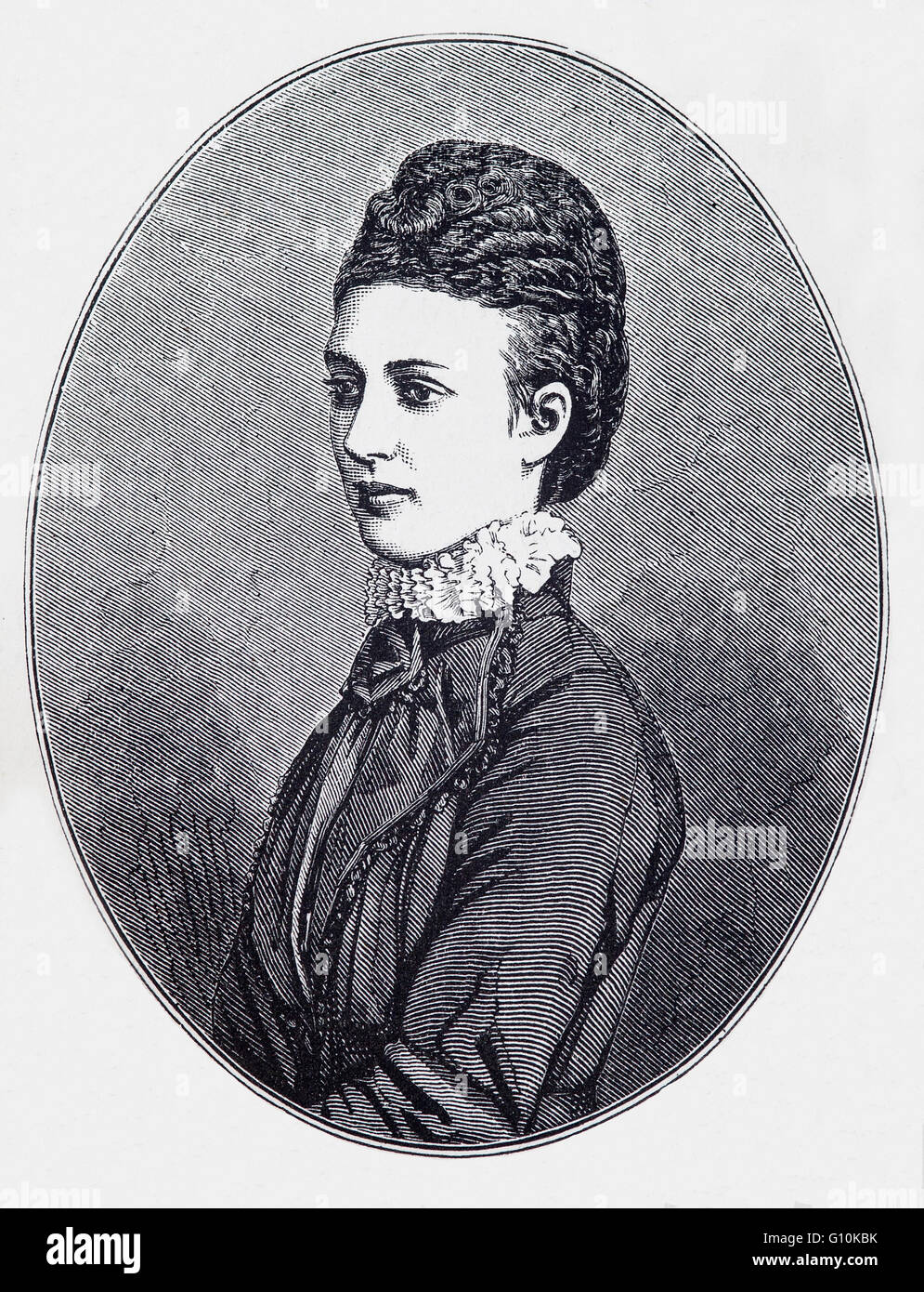 Alexandra della Danimarca è stata regina consorte del Regno Unito di Gran Bretagna e Irlanda. Divenne la principessa di Galles e Imperatrice consorte dell India come la moglie di King-Emperor Edward VII. Foto Stock