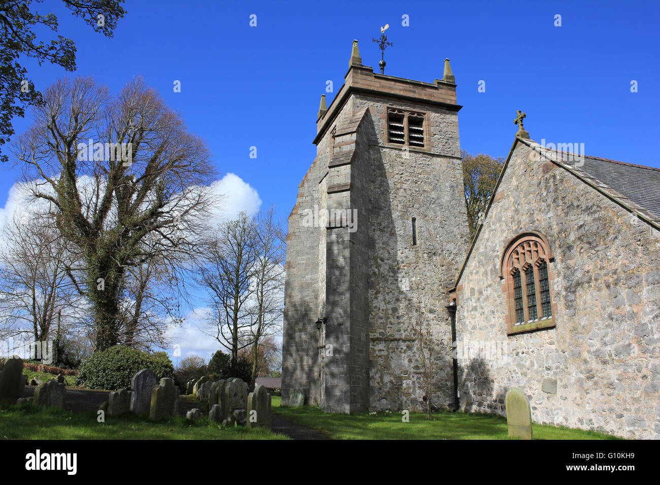 Chiesa di Santa Maria, Cilcain, Flintshire, Wales, Regno Unito Foto Stock