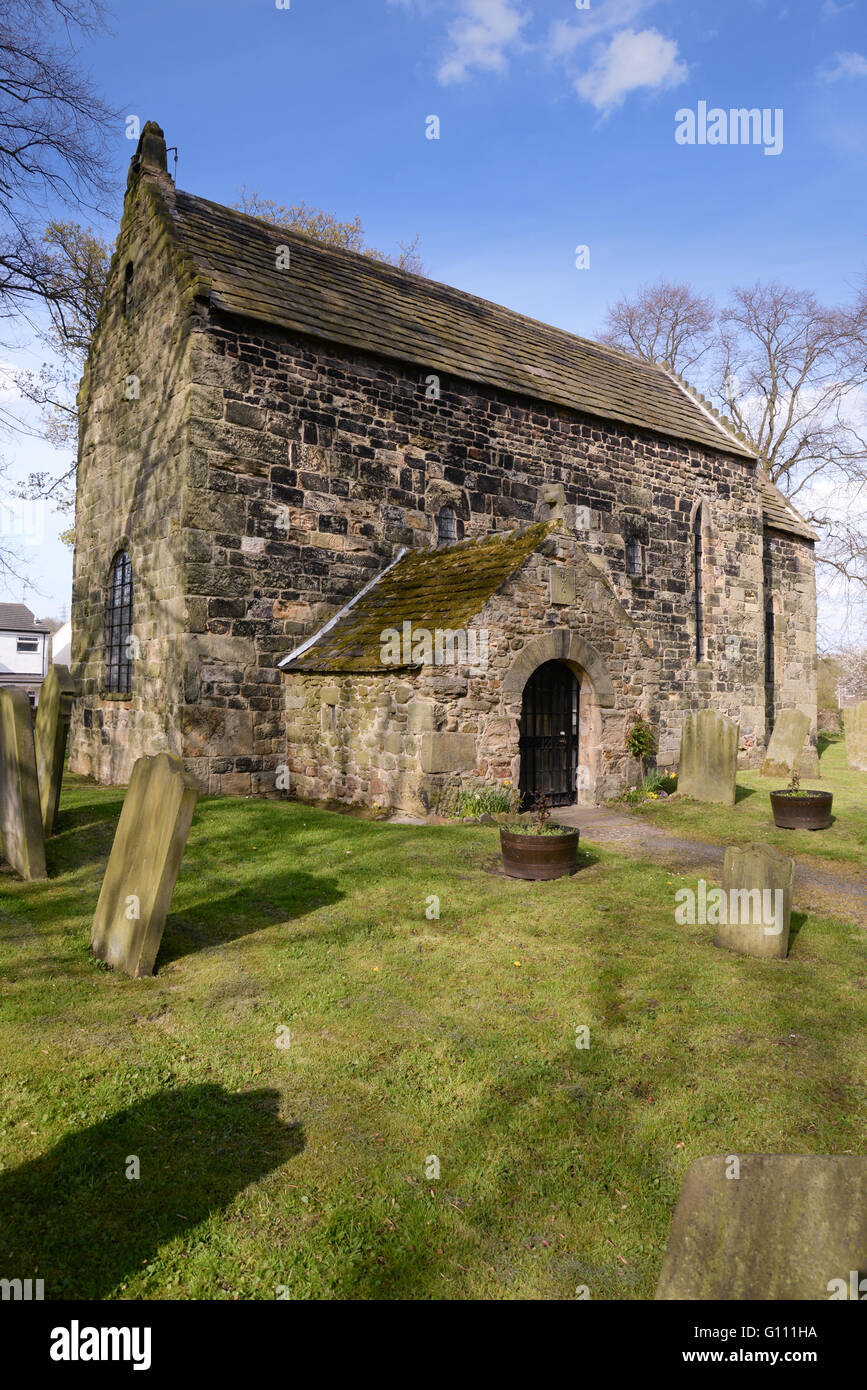 Escomb Chiesa è una delle più antiche chiese di tradizione anglosassone in Inghilterra uno dei soli tre completa chiese sassoni in Inghilterra Foto Stock