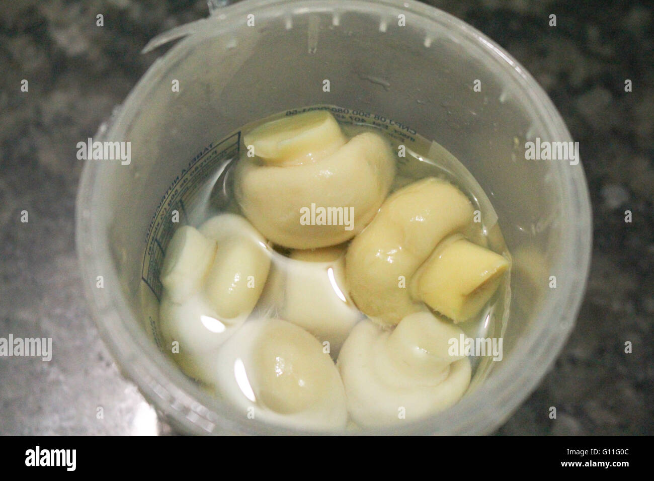 Carapicuiba, SP - 05/07/2016: fungo è andato meno Prezzo - prezzo a fungo decapati modificato da 0,57% a partire da gennaio 2007 ad aprile 2016, secondo i dati dell'indice dei prezzi al consumo (IPCA). (Foto: R?mullo Dawid / FotoArena) Foto Stock