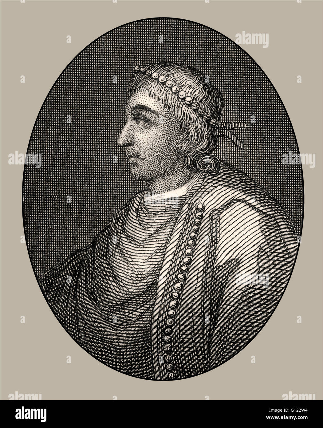 Cnut grande o canuto, c. 995-1035 re di Danimarca, Inghilterra e la Norvegia Foto Stock