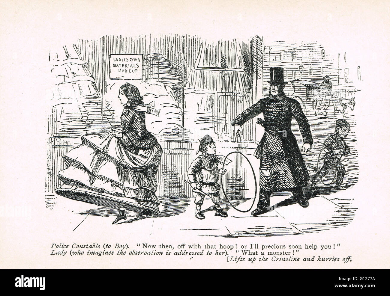 Un malinteso con la legge John Leech Foto Stock