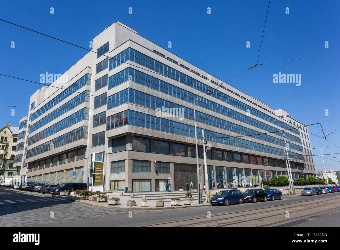 Funzionalismo ceco, Galleria Nazionale di Praga Palazzo della Fiera Museo di Arte moderna, Veletrzni Palac, Holesovice Repubblica Ceca Foto Stock