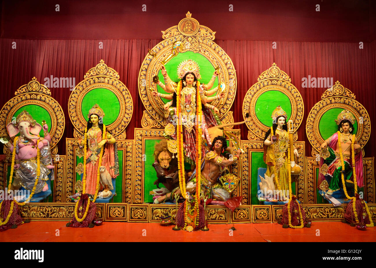 Durga Puja festival, Calcutta, West Bengal, India Foto Stock