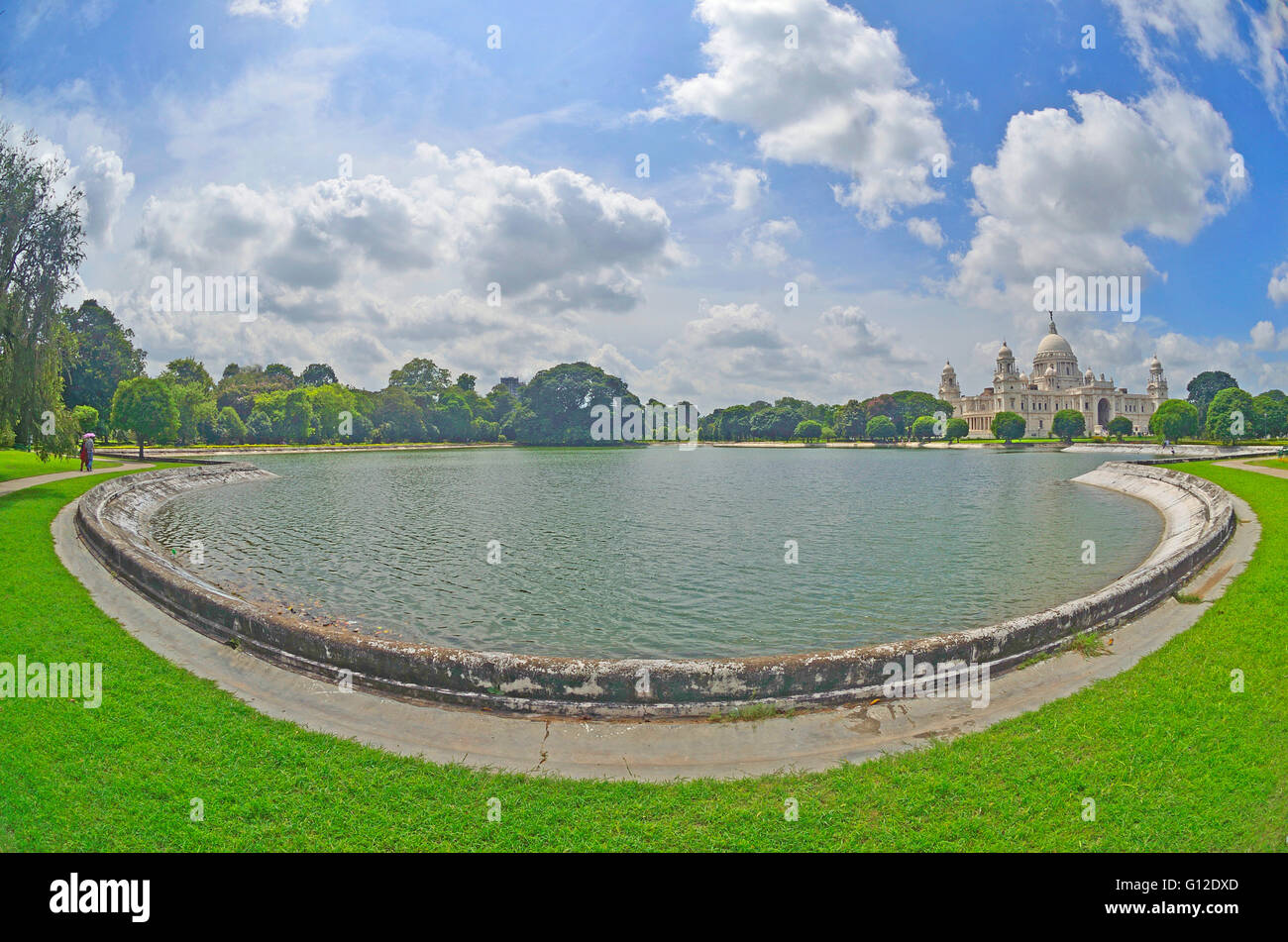 Victoria Memorial, Calcutta, Bengala Occidentale Foto Stock