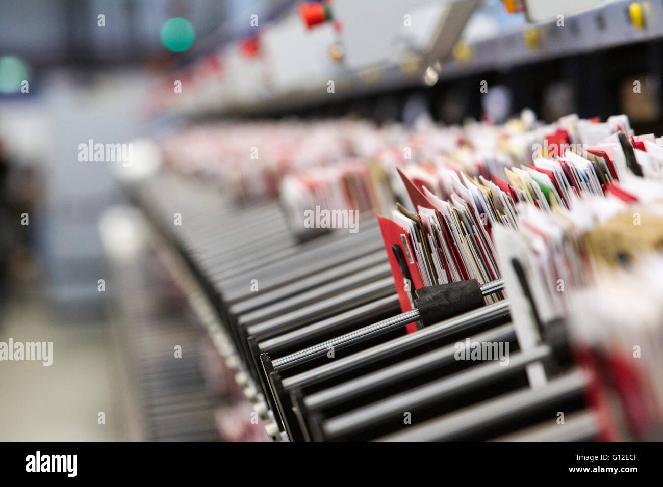 Lettere in ufficio di smistamento Foto Stock