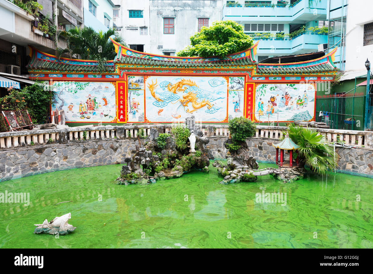 Il Sud Est Asiatico, Vietnam, Ho Chi Mihn City (Saigon), Cholon, Ongs Bon pagoda Foto Stock