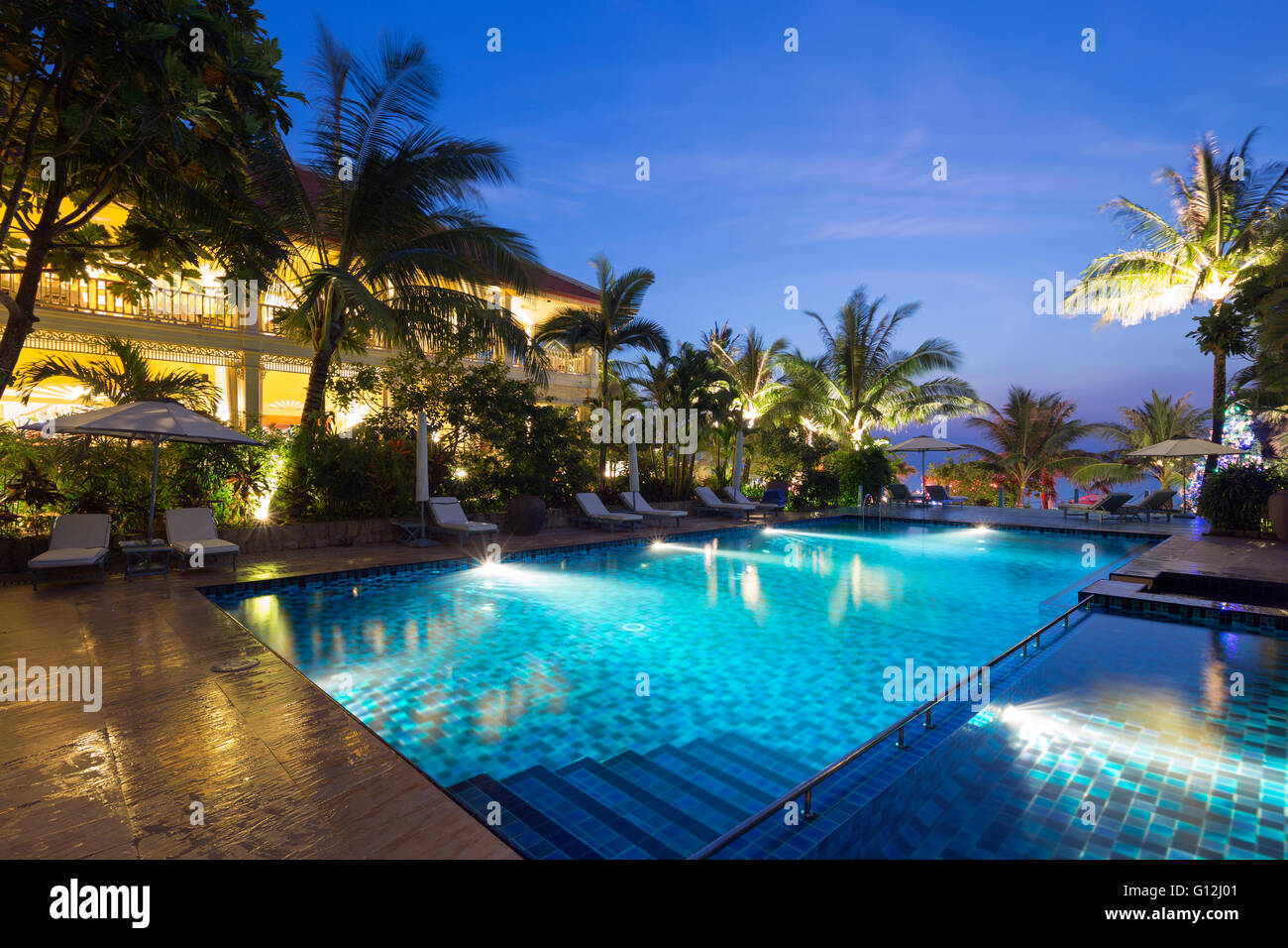 Il Sud Est Asiatico, il Vietnam Phu Quoc island, l'Hotel La Veranda, Long Beach resort Foto Stock