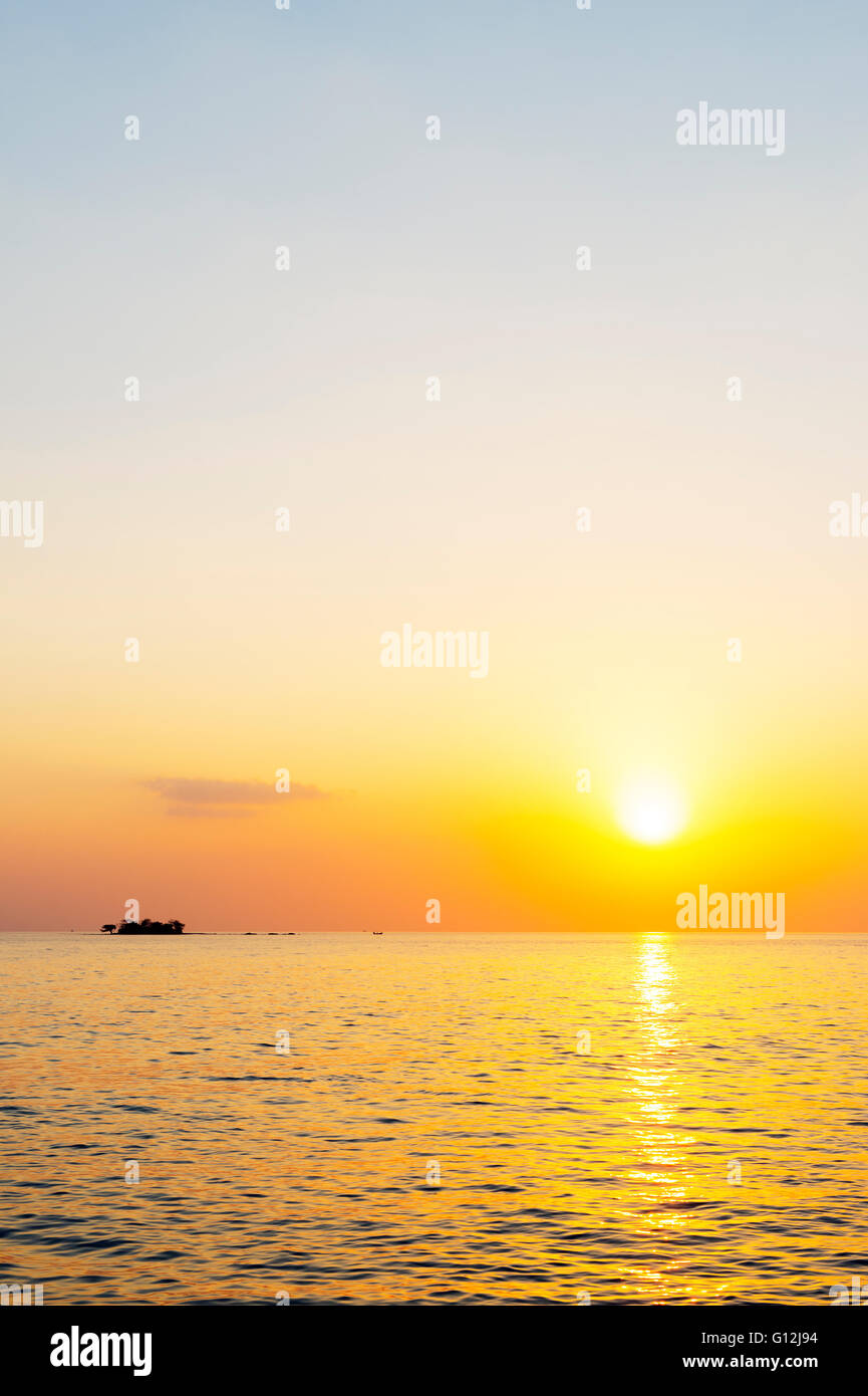 Il Sud Est Asiatico, il Vietnam Phu Quoc island, tramonto Foto Stock