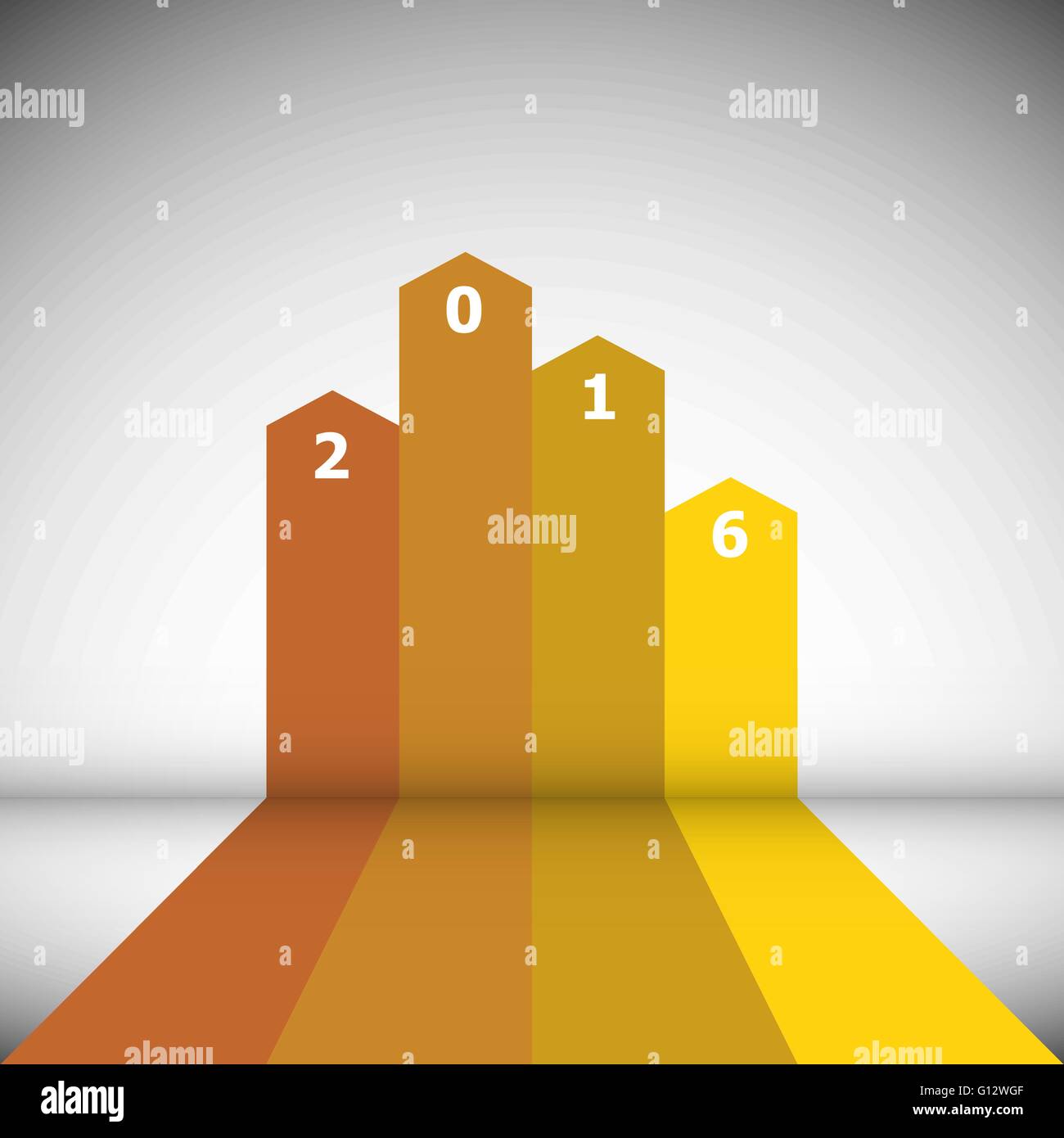 Disegno astratto banner con 2016, vettore di stock Illustrazione Vettoriale