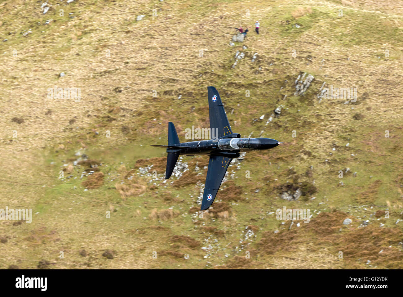 Hawk T1 Royal Navy Mach Loop Wales UK Foto Stock