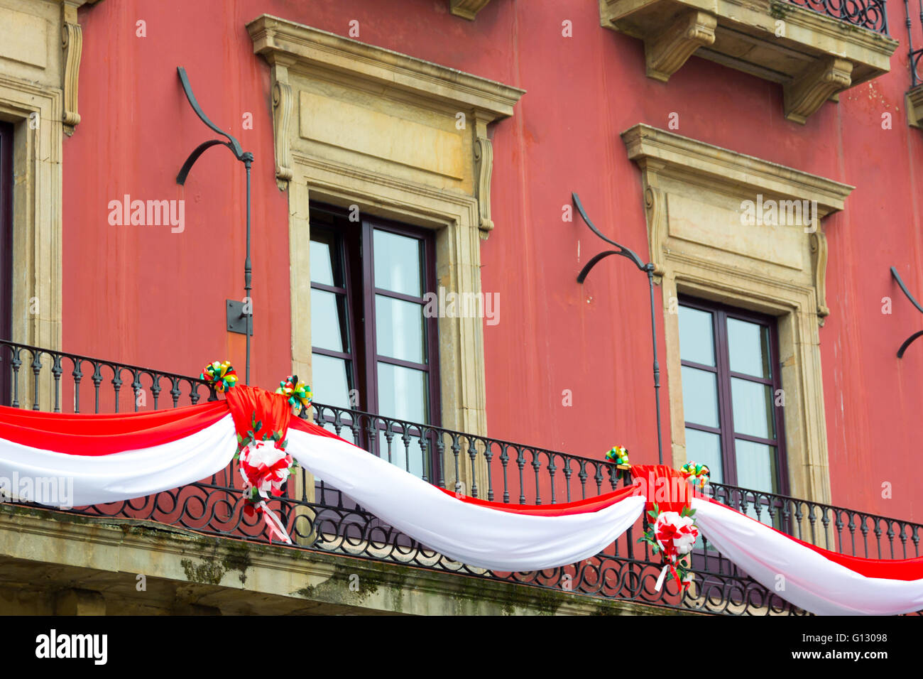 Vecchio edificio nella città di Gijon, Spagna Foto Stock