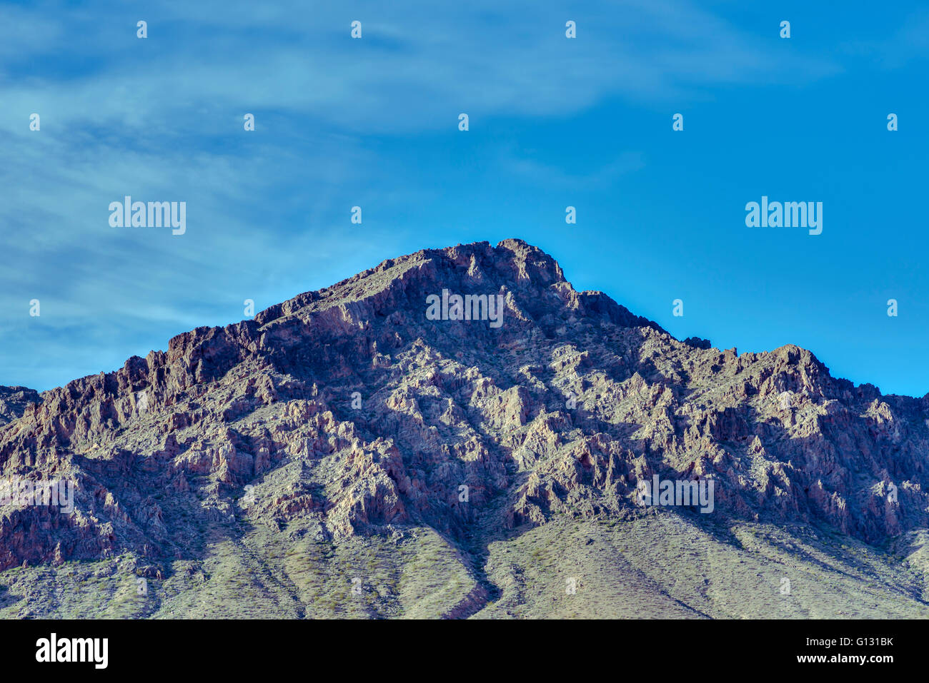 Montagna, il paesaggio del deserto. La Valle del Fuoco del parco statale, Nevada. Foto Stock