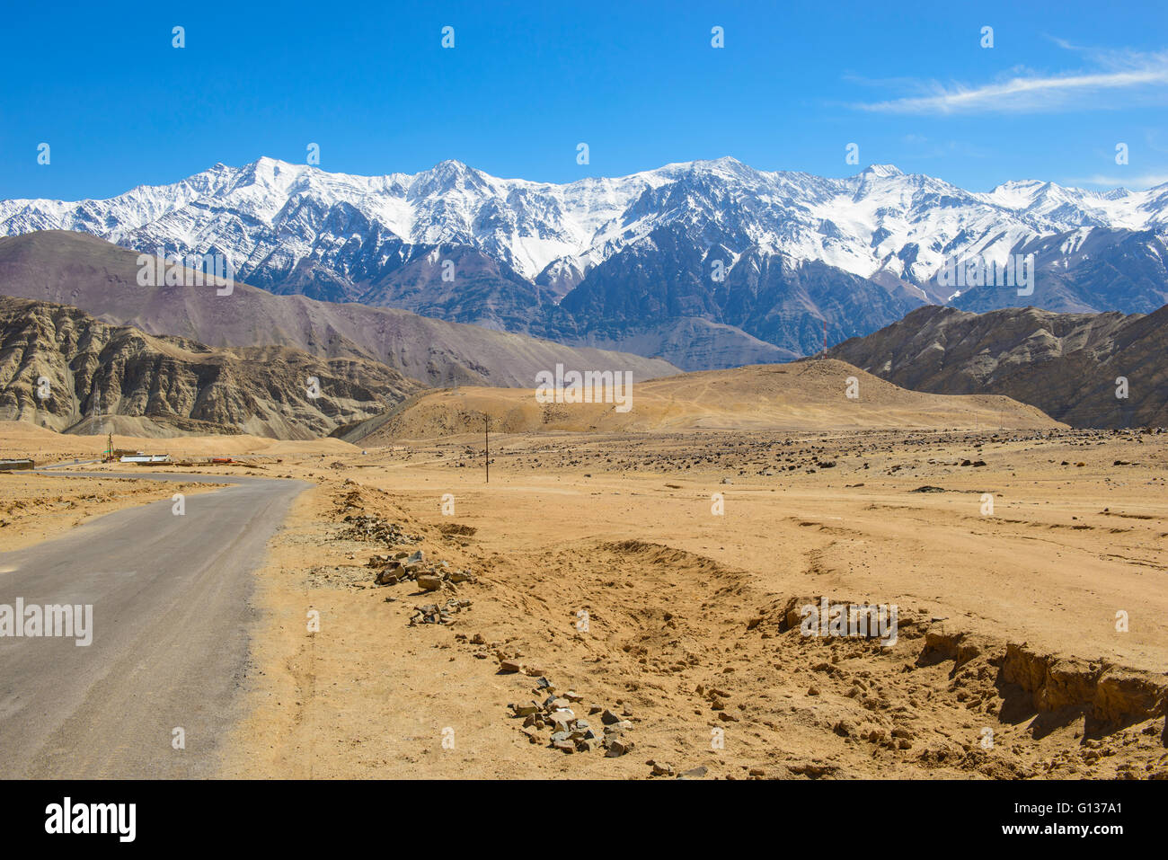 Sulla strada in Ladakh Foto Stock