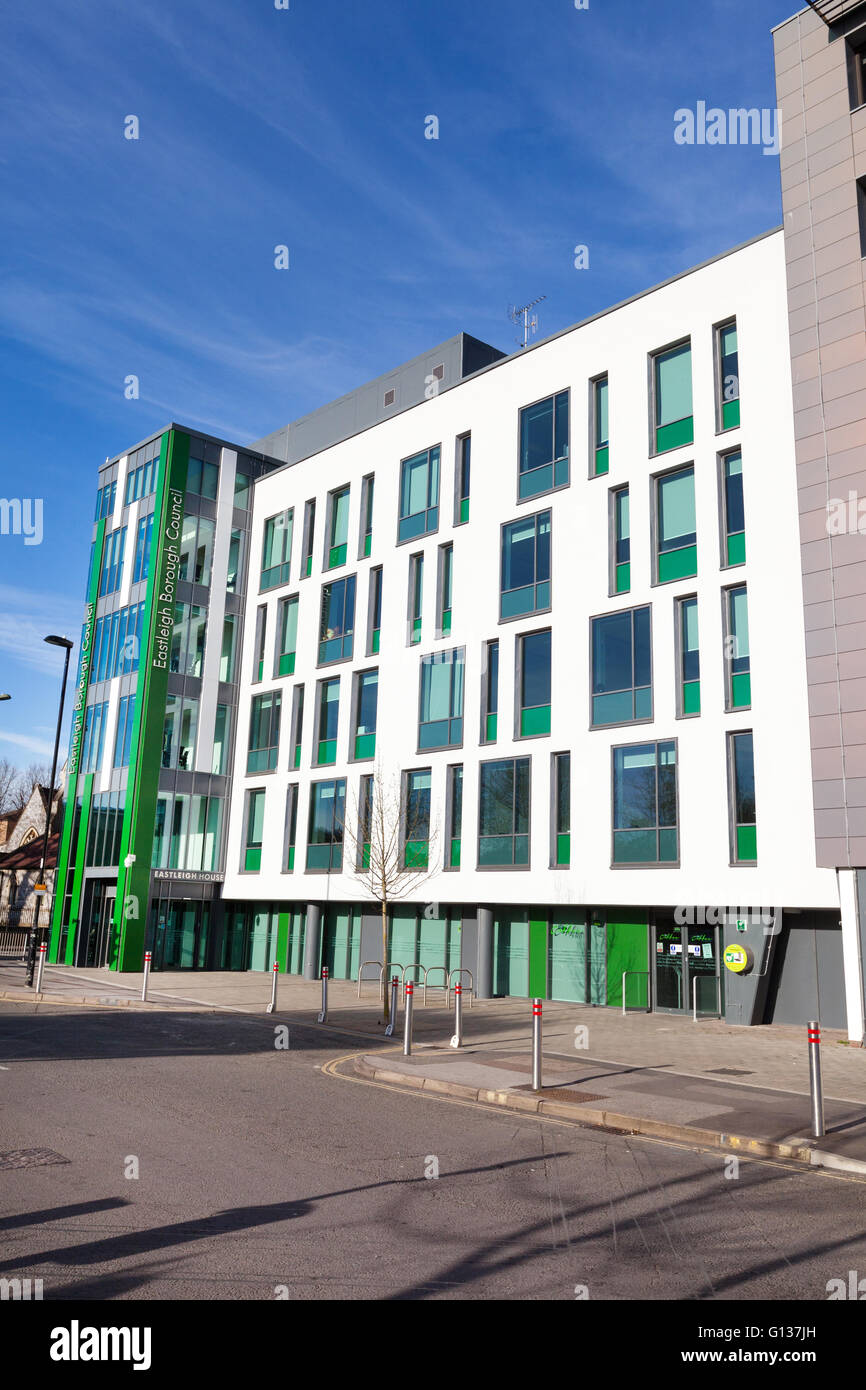Esterno di Eastleigh House la sede di Eastleigh Borough Consiglio , Hampshire, Regno Unito Foto Stock