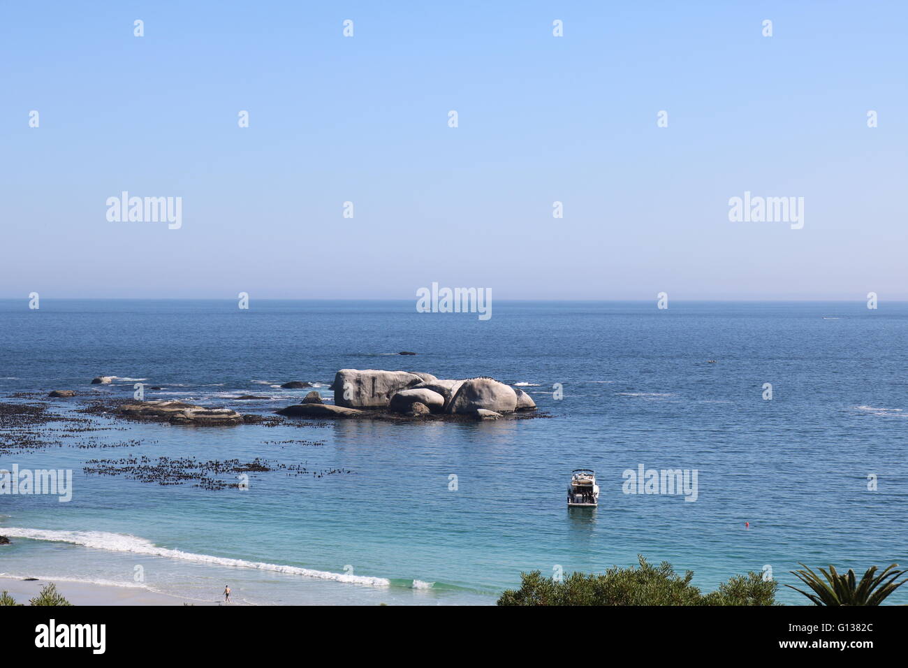 La spiaggia di Clifton e Città del Capo SUD AFRICA Foto Stock