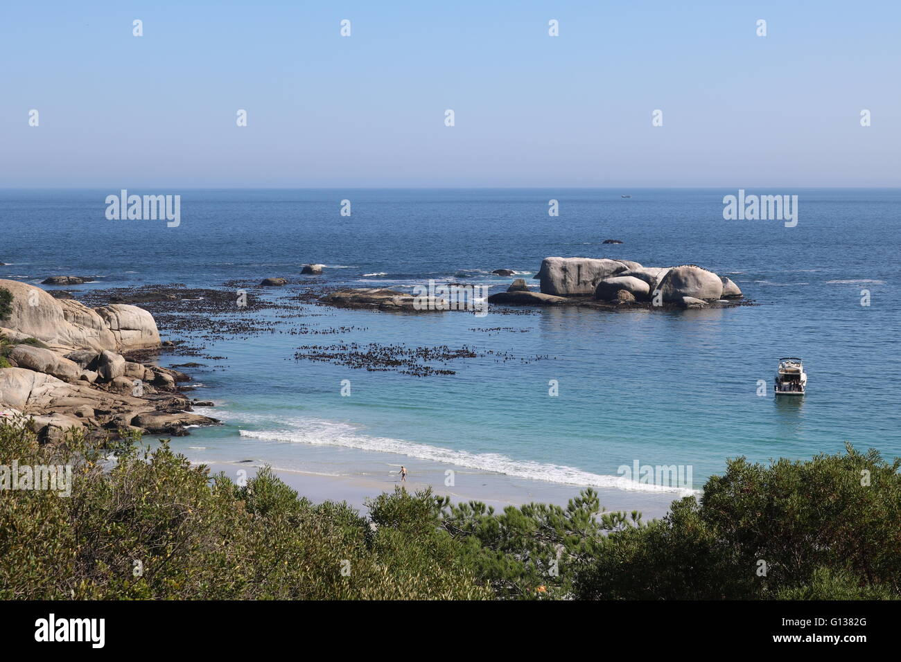 La spiaggia di Clifton e Città del Capo SUD AFRICA Foto Stock