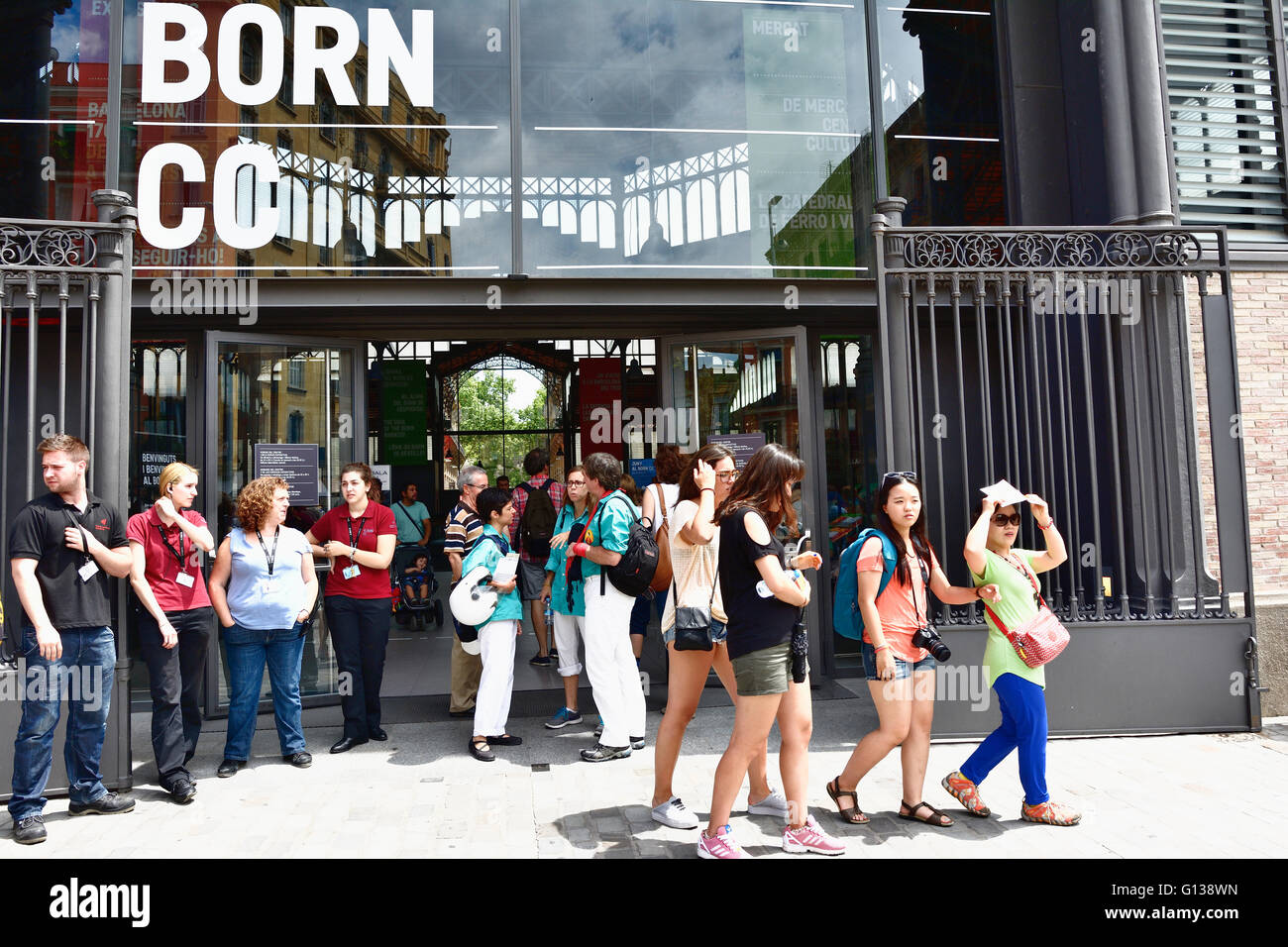 Centro culturale El Born, situato nella parte inferiore e sul lato orientale della Ribera del quartiere. Barcellona Foto Stock