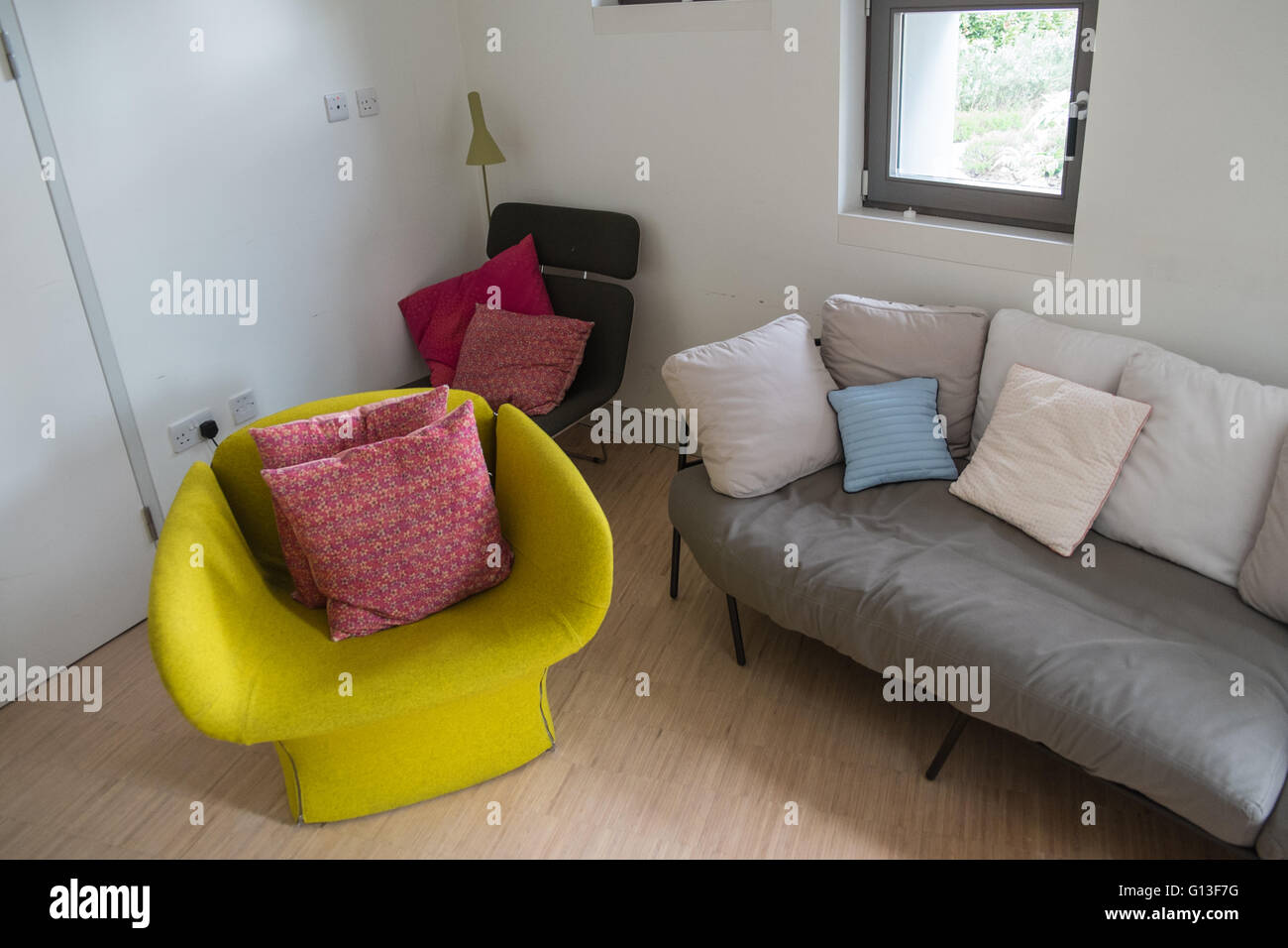 Maggie's caduta in Cancer Center situato accanto al NHS Ospedale Singleton in Sketty,Swansea,West Wales,U.K. Foto Stock