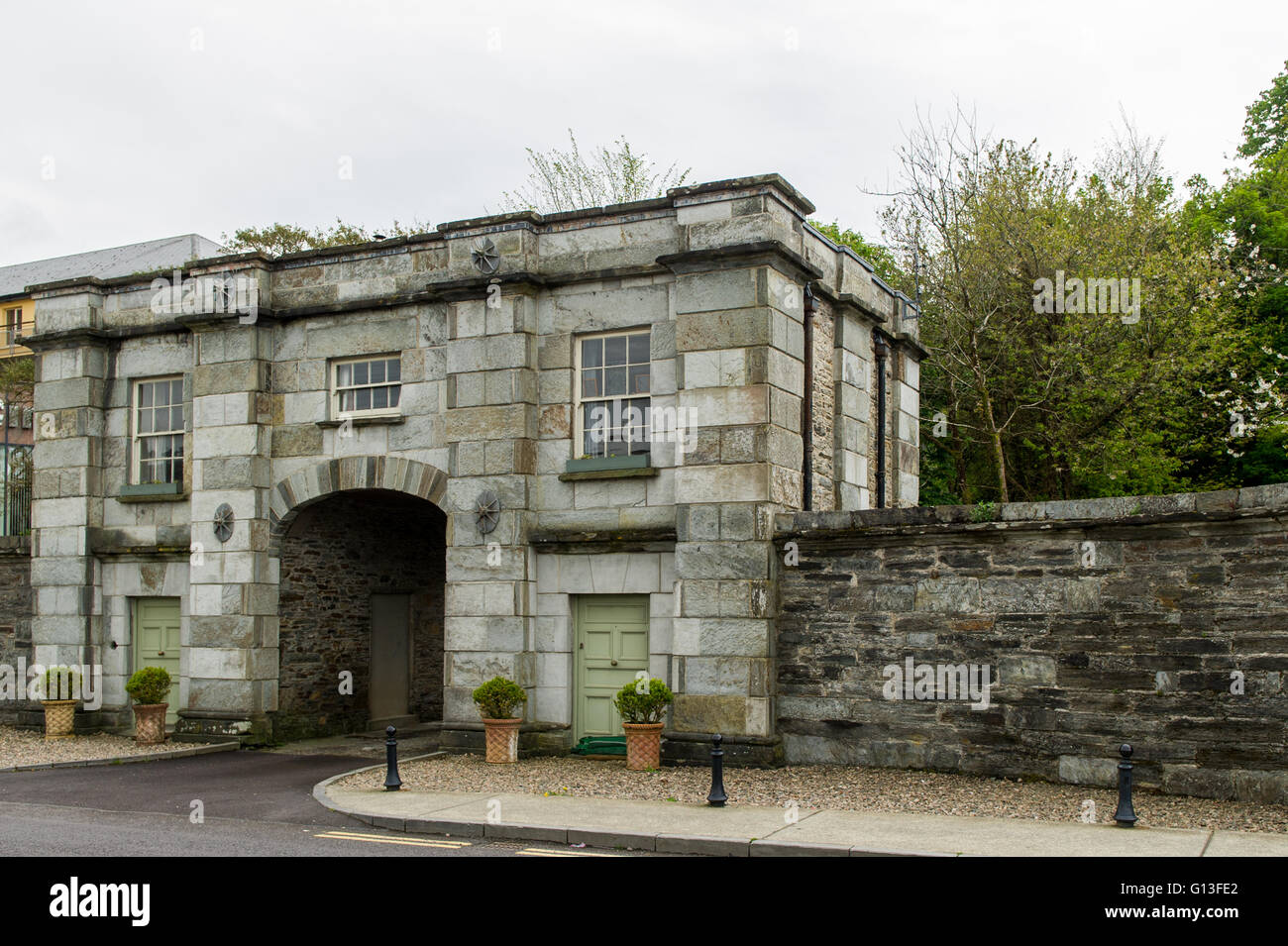 Uno degli ingressi a Bantry House & Gardens, Bantry, West Cork, Irlanda. Foto Stock