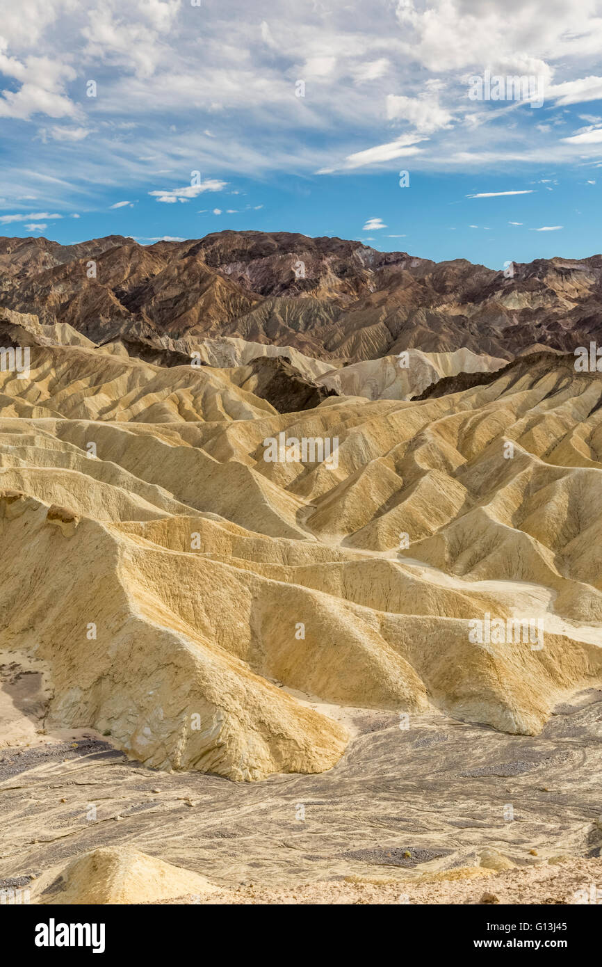 Panorama da Zabriskie Point Foto Stock