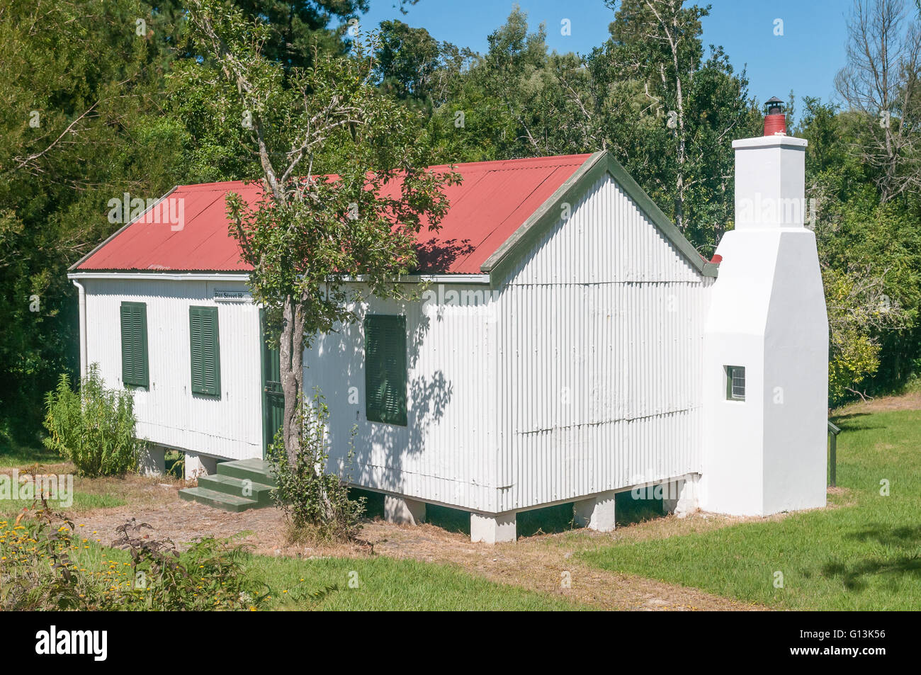 MILLWOOD, SUD AFRICA - 4 Marzo 2016: un originale casa di data mining a madre Hollys Tea Garden usato come alloggio per i visitatori Foto Stock