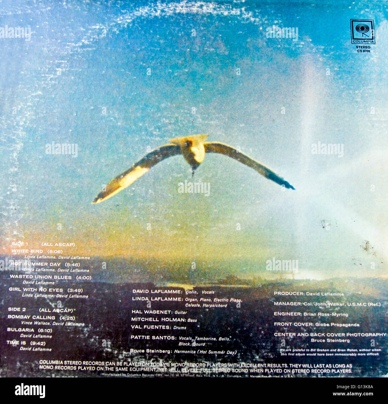 Copertina dell'album Old record Albums Classic (vinile) "IT's a Beautiful Day" (indietro) rock'n'roll anni '1970 Foto Stock