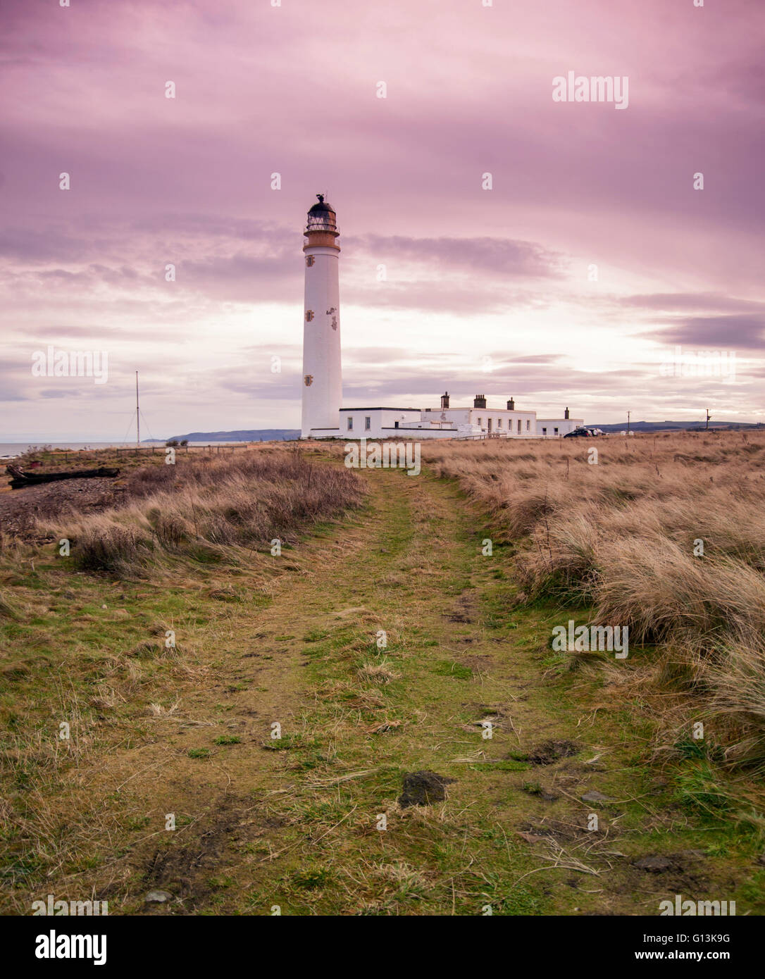Barns Ness Faro è situato a 5 km da Dunbar Scozia Scotland Foto Stock