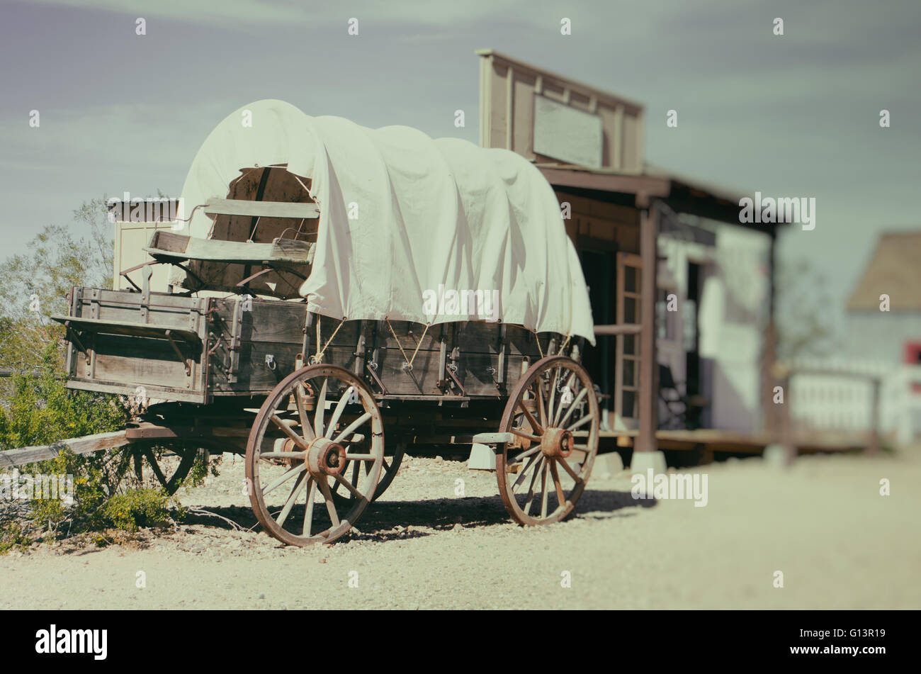 Wild West carro - South West cowboy americano volte concept Foto Stock