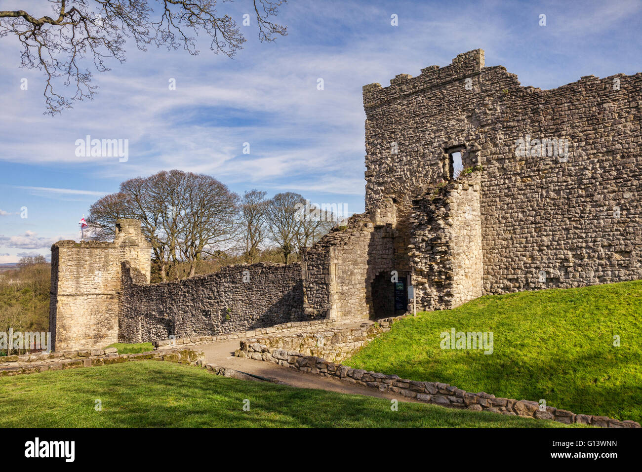 Pickering Castle, North Yorkshire, Inghilterra, Regno Unito Foto Stock