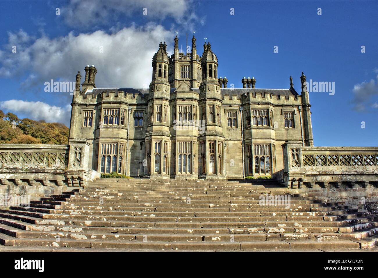 Margam Castle in Galles, Margam Country Park vicino a Swansea Foto Stock