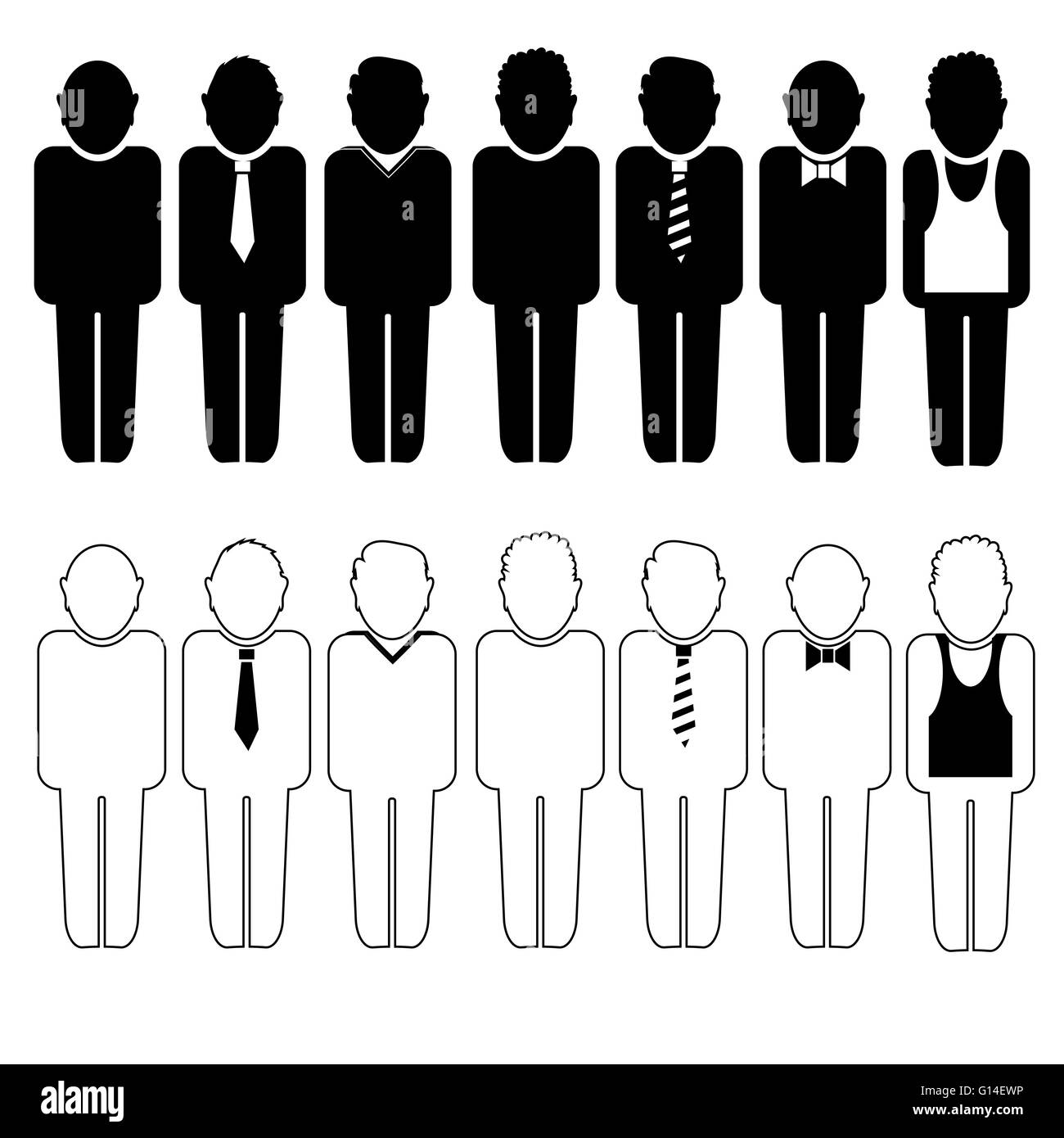 Persone icona Conversazione Foto Stock