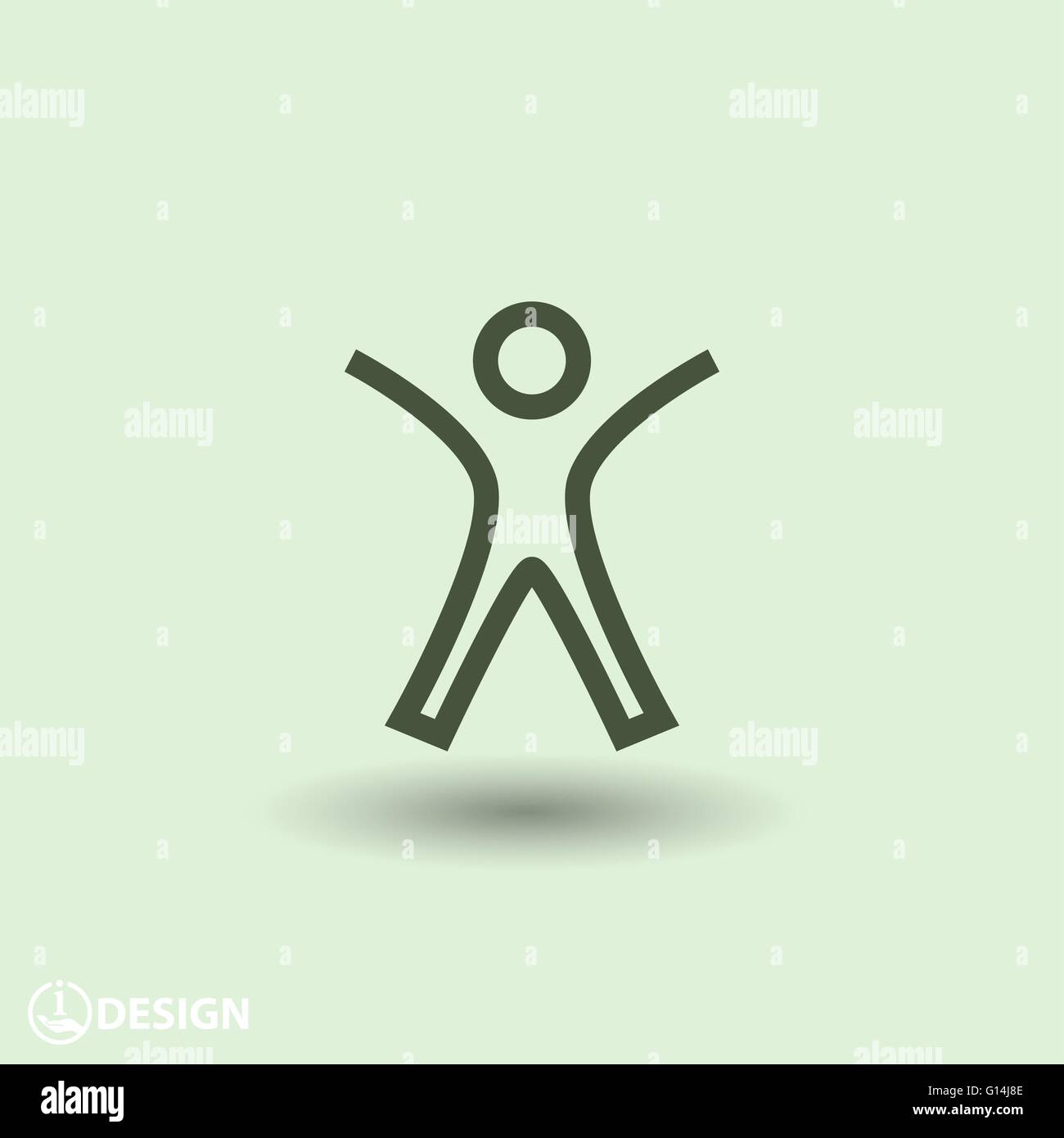 Successo icona persone Illustrazione Vettoriale