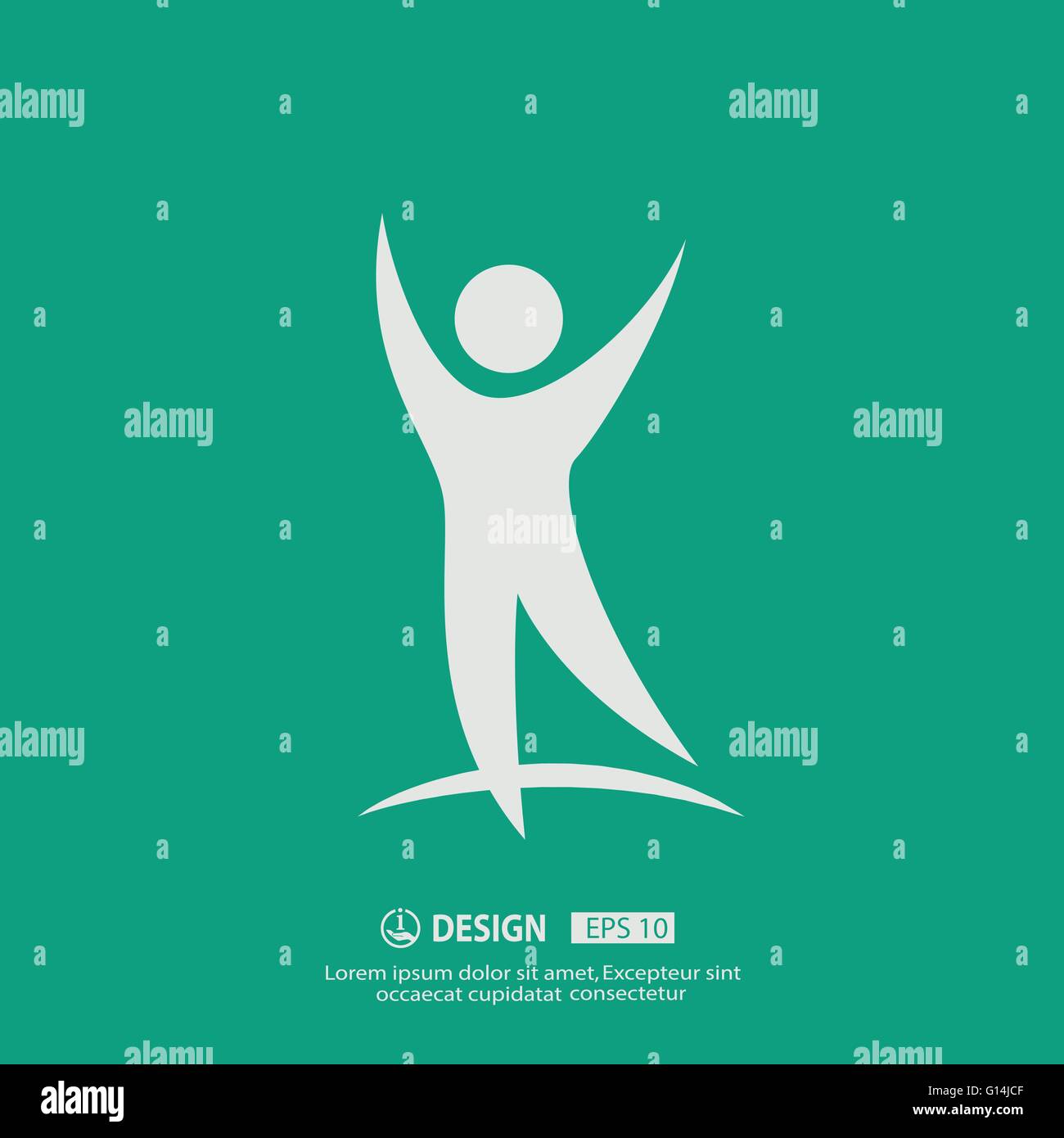 Successo icona persone Illustrazione Vettoriale