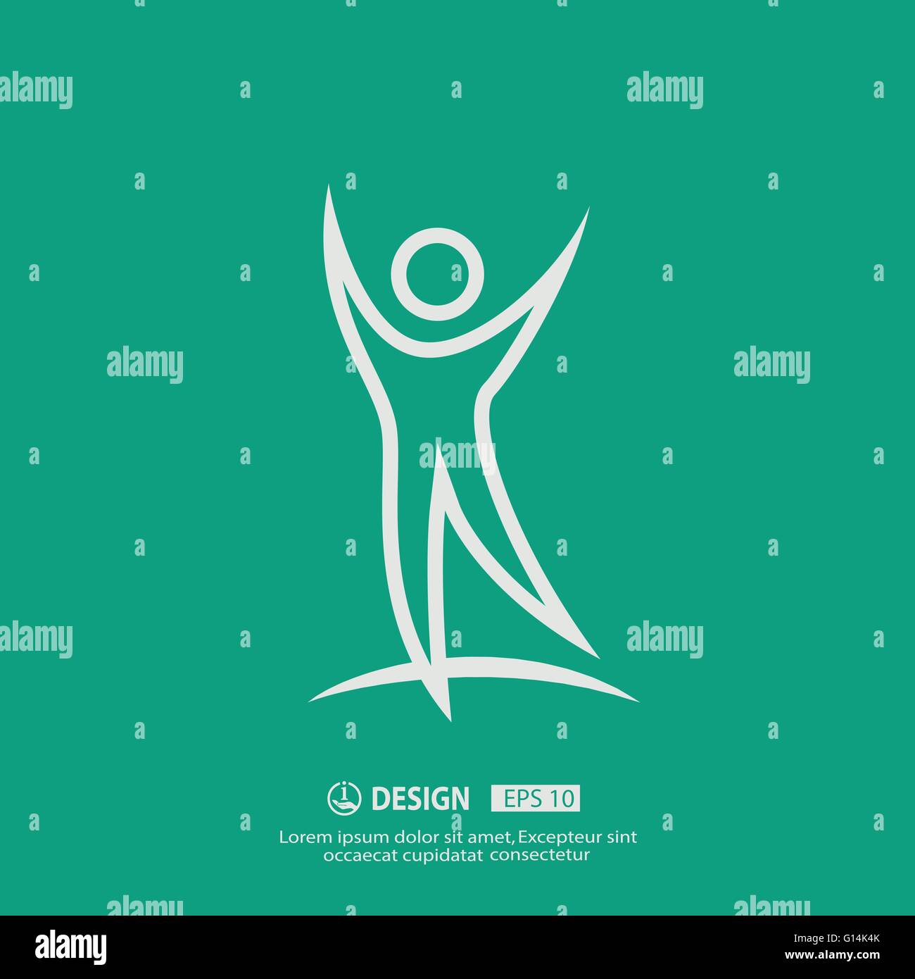 Successo icona persone Illustrazione Vettoriale