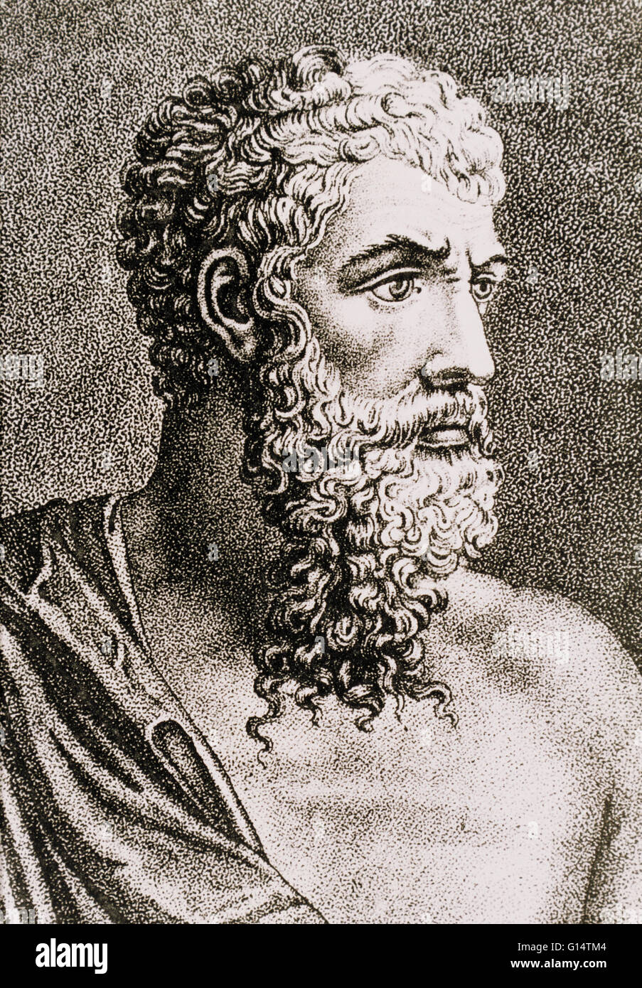 Aristotele (384-322 a.C.) fu un filosofo greco e polymath, uno studente di Platone e maestro di Alessandro il Grande. I suoi scritti coprono molti argomenti, comprese fisica, metafisica, poesia, teatro, musica, logica, retorica, linguistica, politica, governmen Foto Stock