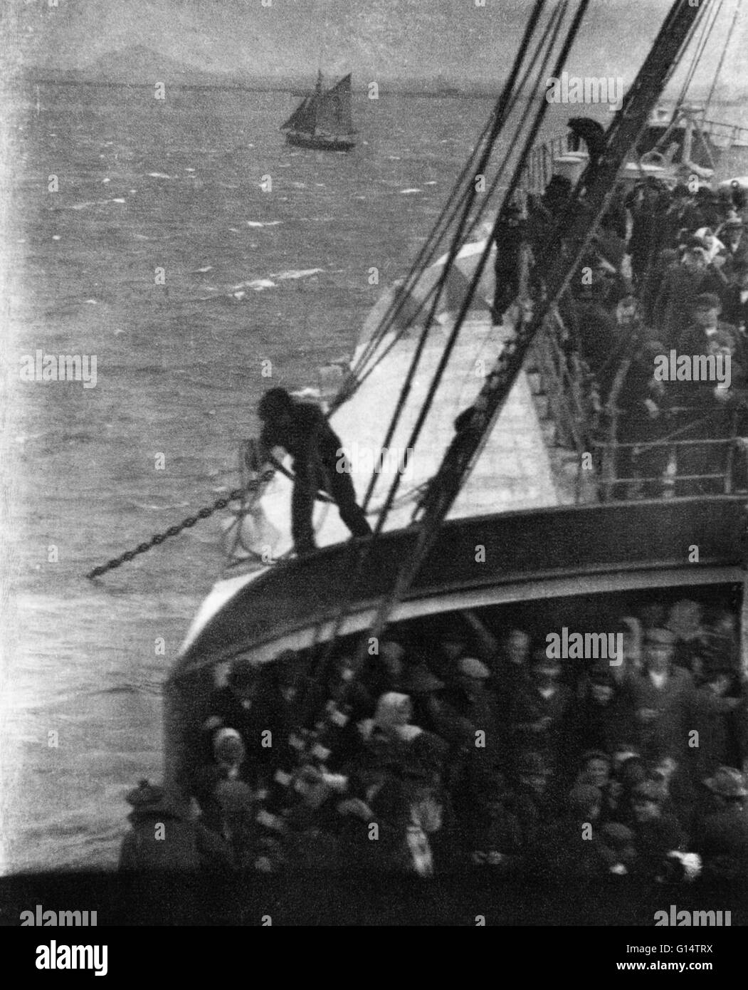 "Quasi terra' da Alfred Stieglitz. Originariamente pubblicato nel 'fotocamera lavoro", problema numero 12, ottobre 1905. Foto Stock