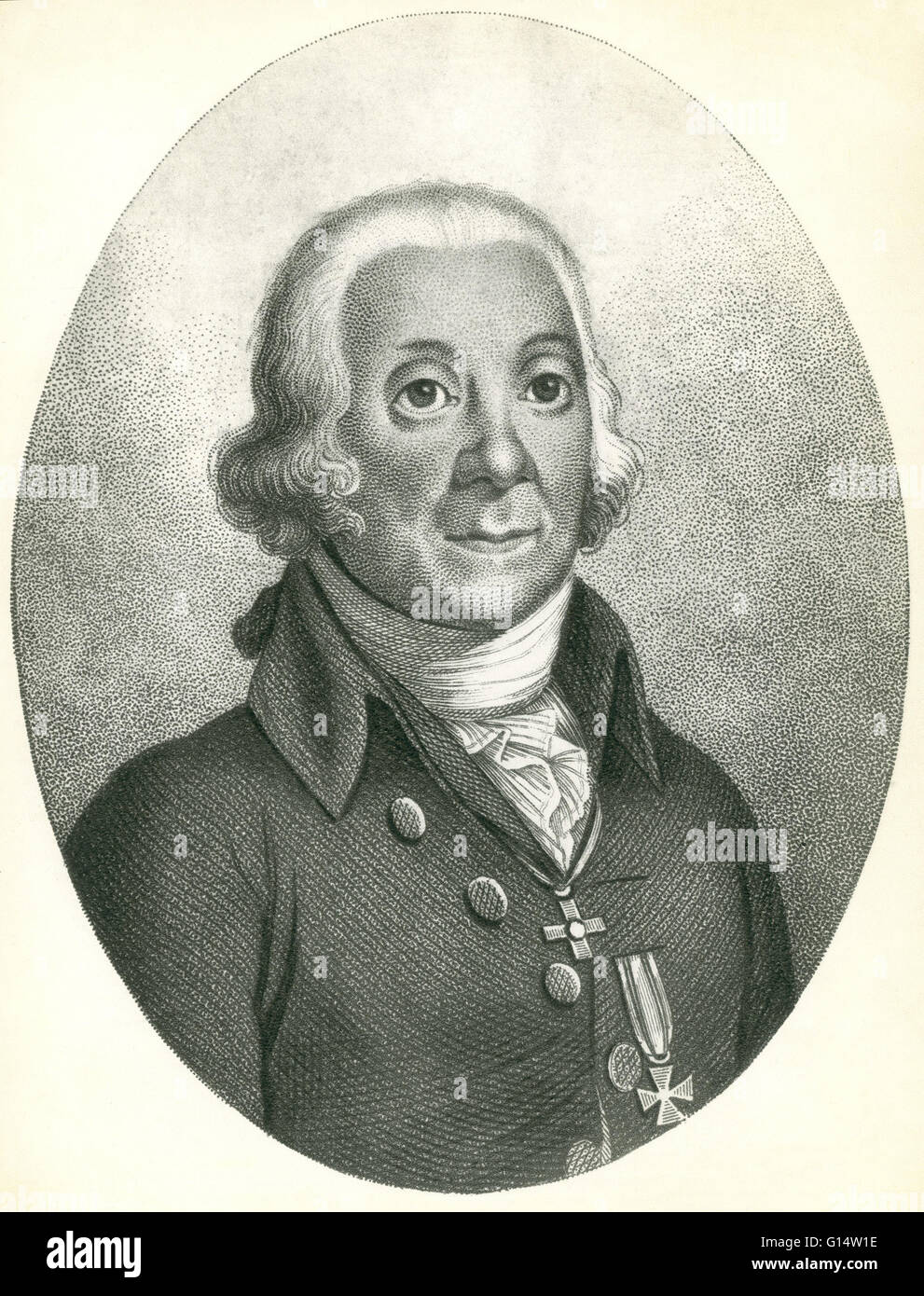 Peter Simon Pallas (1741-1811) era un tedesco dello zoologo e botanico. Egli ha messo a punto un nuovo sistema per la classificazione degli animali, basata sulla sua teoria di sviluppo storico del mondo naturale e la sua idea che organismi potrebbe essere rappresentata come un famil Foto Stock