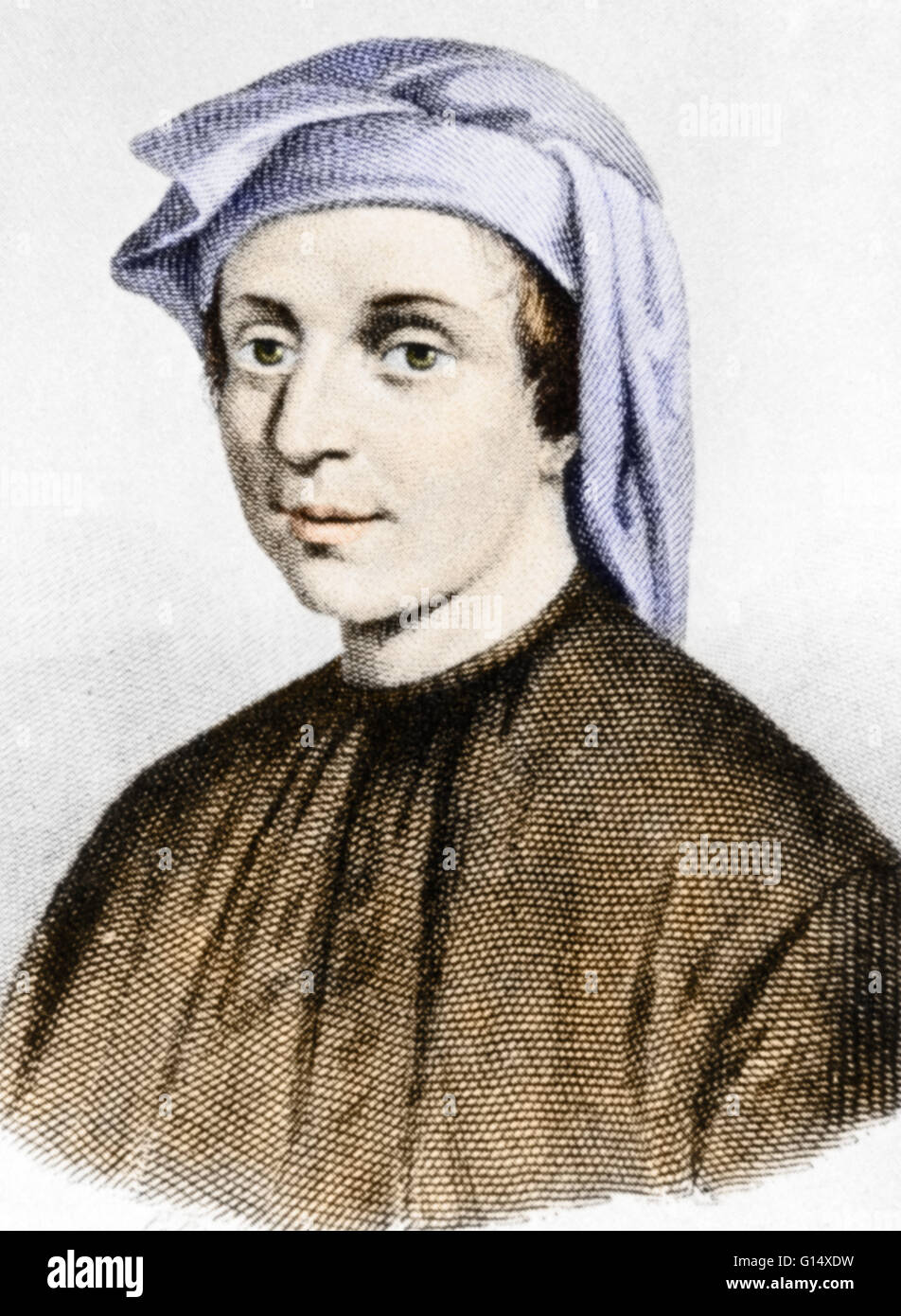Leonardo Pisano Bigollo (1170 - 1250) noto anche come Leonardo di Pisa, Leonardo Pisano Leonardo Bonacci, Leonardo Fibonacci, o, più comunemente, semplicemente Fibonacci, era un matematico italiano, considerato da alcuni "di maggior talento matematico occidentale di Foto Stock
