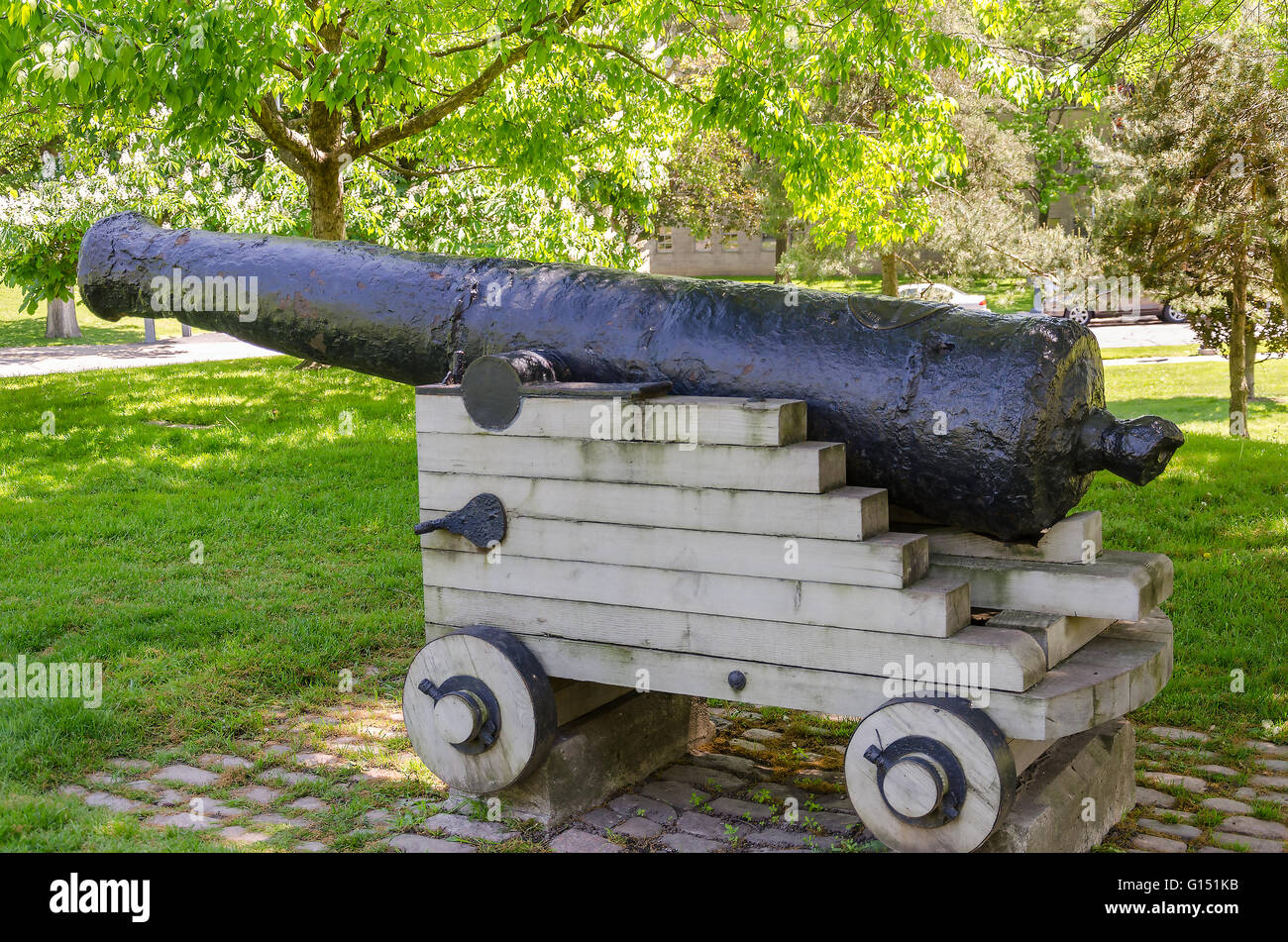 Il cannone presso l Università di Toronto, Ontario, Canada Foto Stock