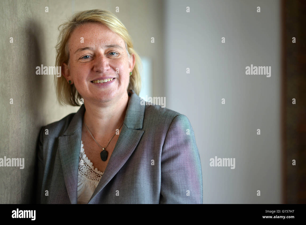 Il verde di leader di partito Natalie Bennett 2015 Foto Stock Il verde di leader di partito Natalie Bennett 2015 Foto Stock