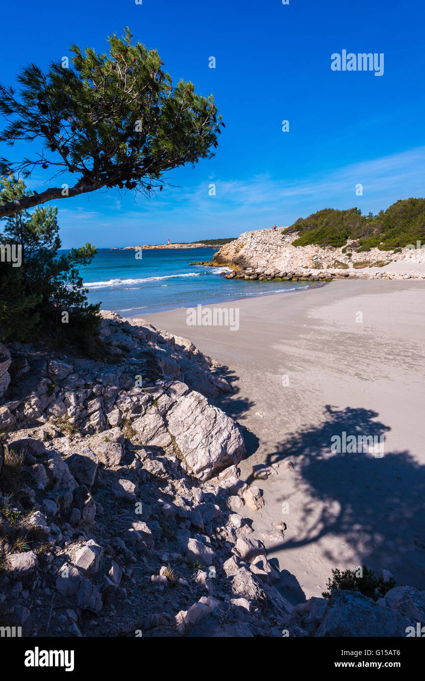 Plage st Croix la Saulce la Couronne bouche du Rhone Provenza Francia Foto Stock