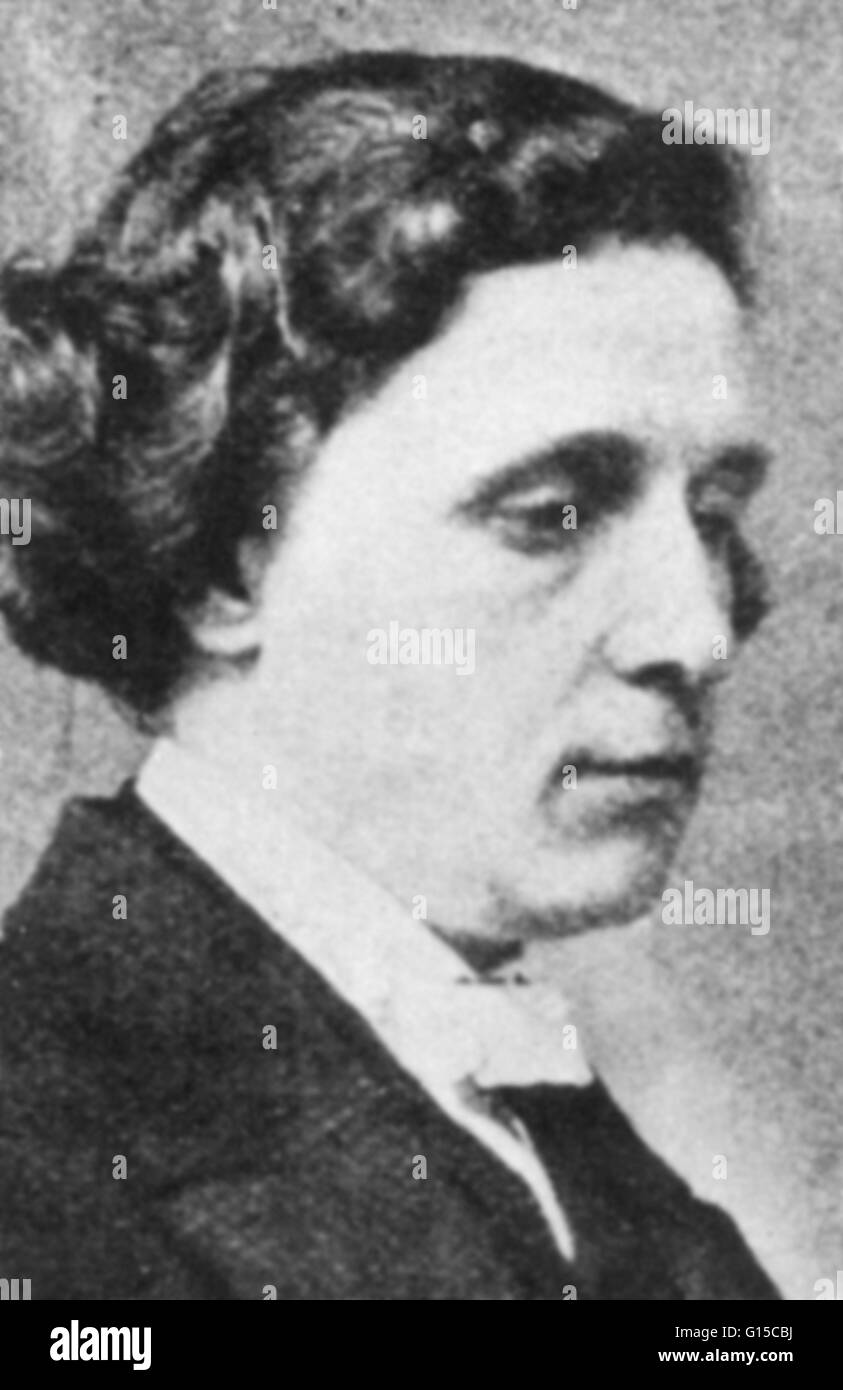 Charles Lutwidge Dodgson (27 gennaio 1832 - 14 gennaio 1898), meglio conosciuto con il nome di penna Lewis Carroll, era uno scrittore inglese, matematico, logician, diacono anglicano e fotografo. I suoi scritti più famosi sono Alice nel paese delle meraviglie e Foto Stock