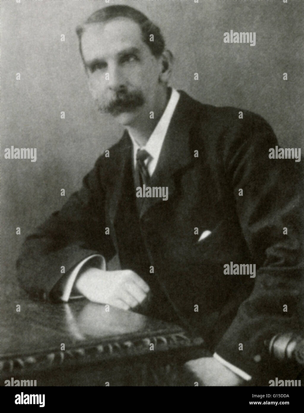 Victor Horsley (14 Aprile 1857 - 16 luglio 1916), chirurgo neurologico, fu il primo a rimuovere con successo un tumore del midollo spinale, nel 1887. Foto Stock